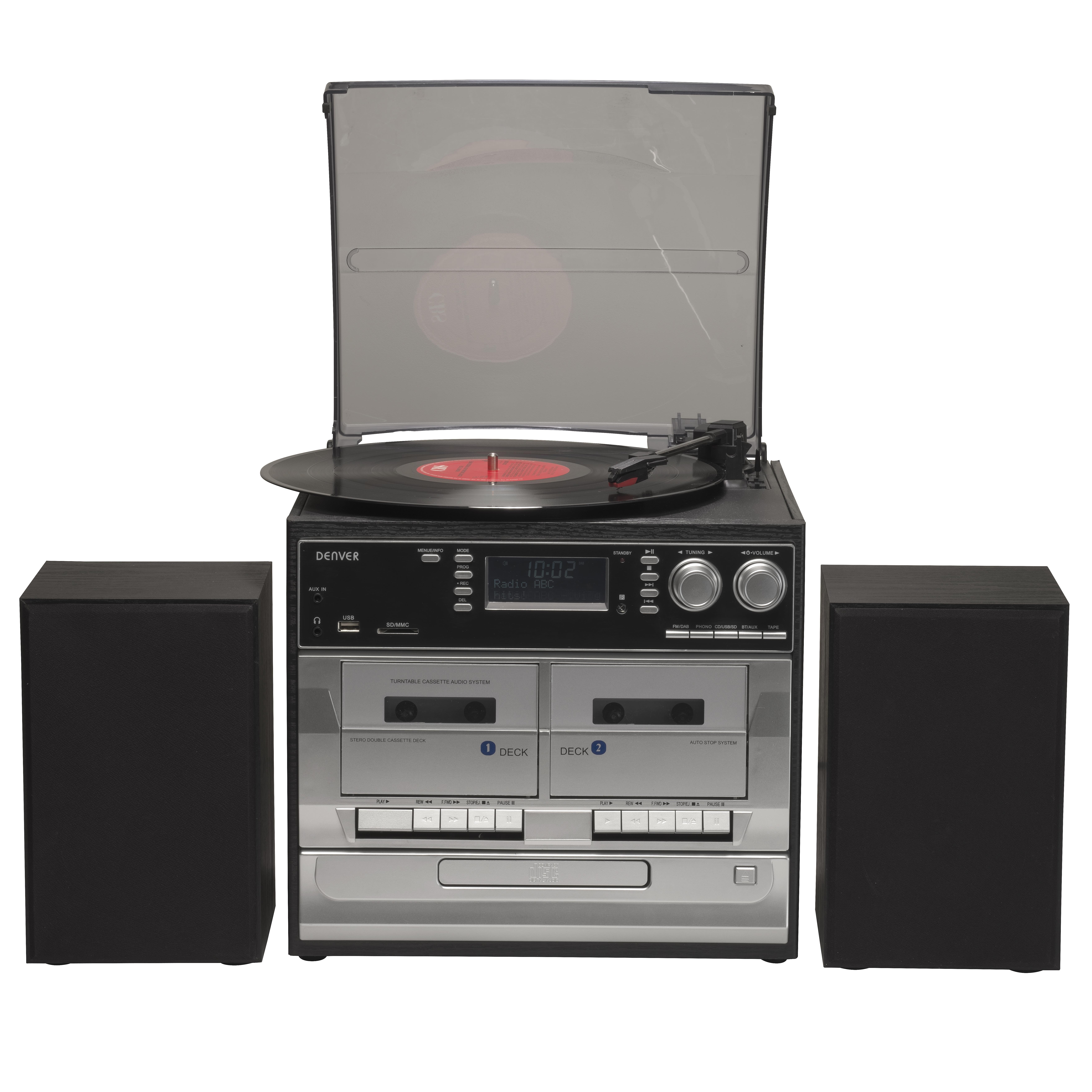 DENVER MRD-166 - Music Center - LP - DAB+/FM - CD - Cassette - Pladespiller