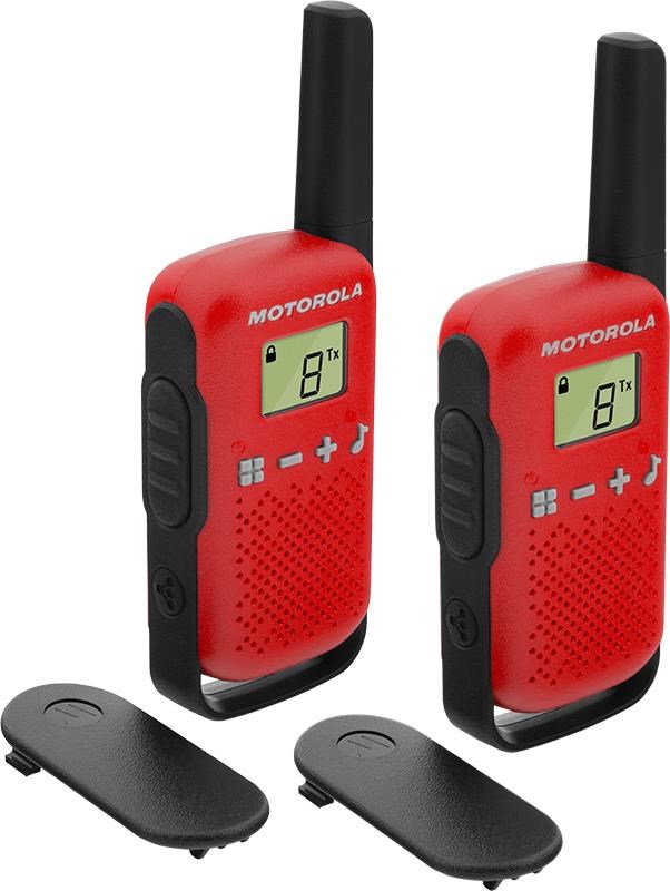 Motorola Talkabout T42 - Red - Twin Pack Walkie Talkie B4P00811RDKMAW