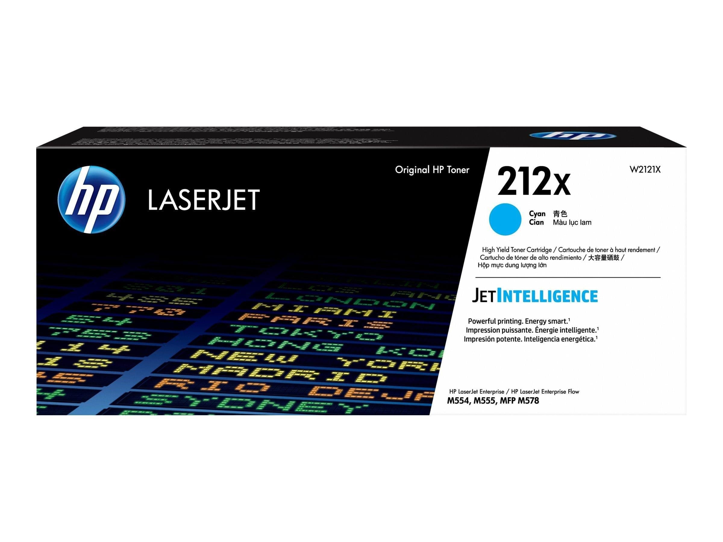 HP 212X / W2121X High Yield Cyan Toner Printerpatron Og Toner