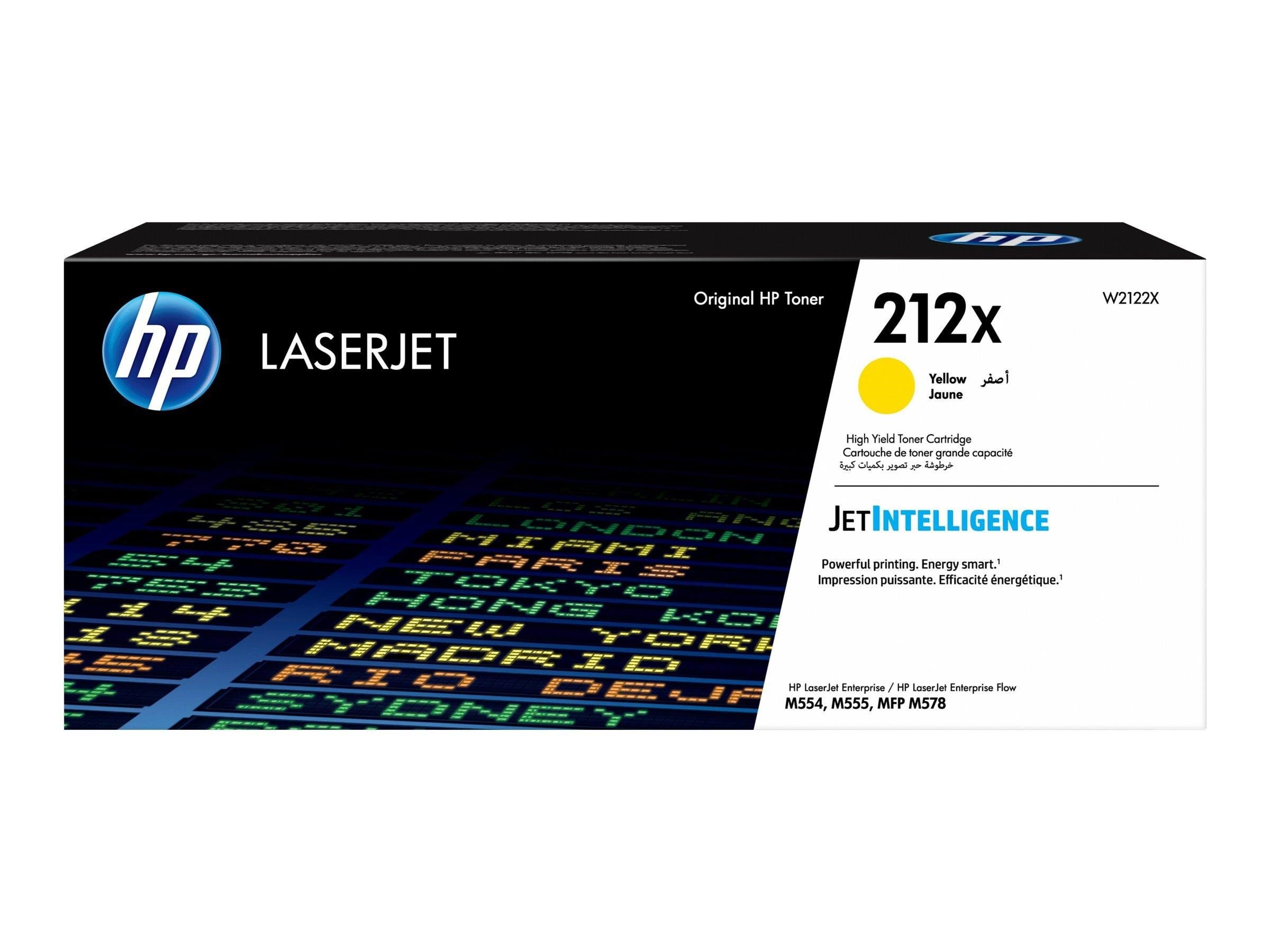 HP 212X / W2122X High Yield Yellow Toner Printerpatron Og Toner Gul
