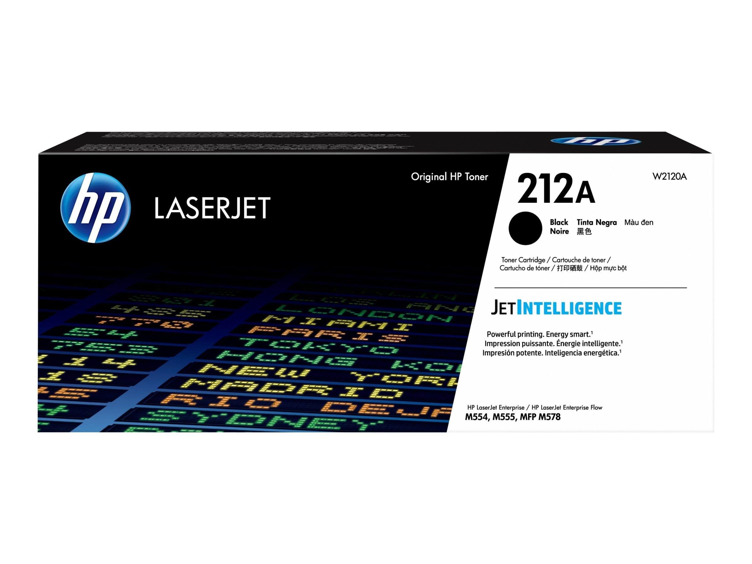 HP 212A / W2120A Black Toner Printerpatron Og Toner Sort