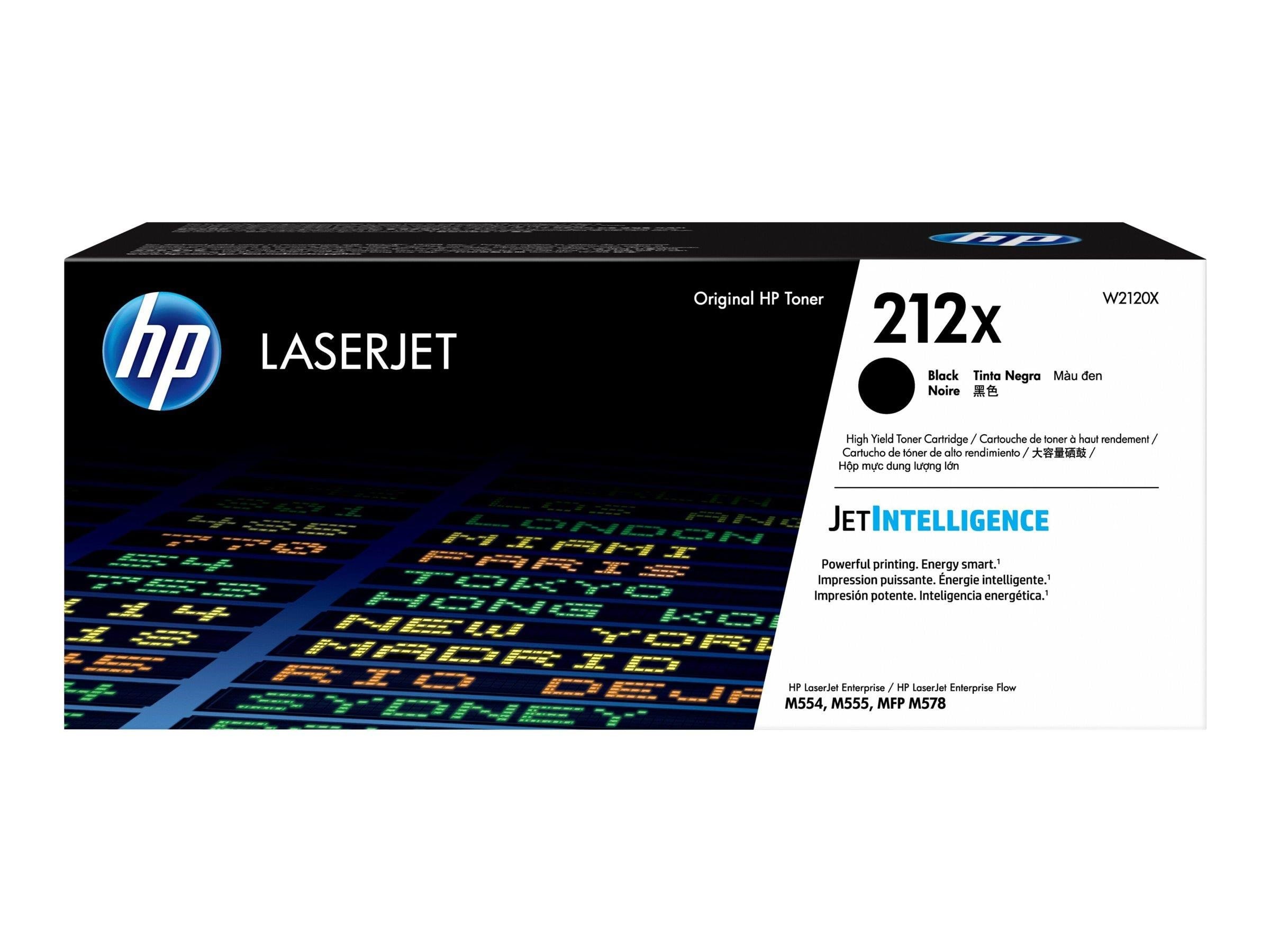 HP 212X / W2120X High Yield Black Toner Printerpatron Og Toner Sort