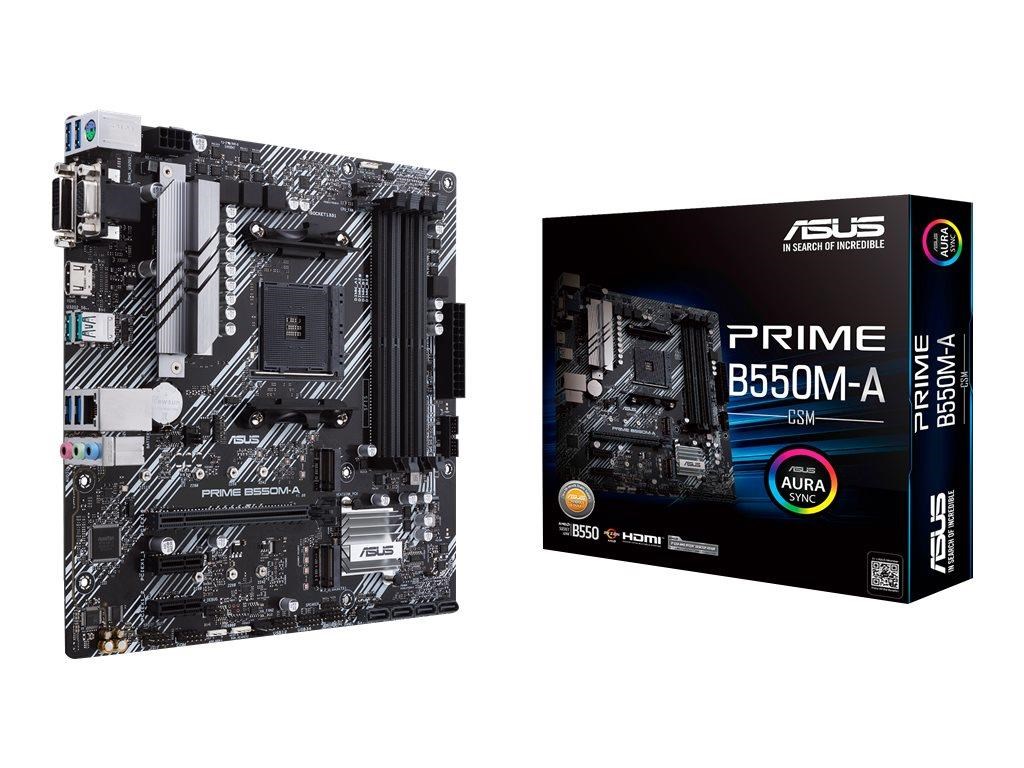 ASUS PRIME B550M-A/CSM Bundkort - AMD B550 - AMD AM4 - DDR4 RAM - Micro-ATX
