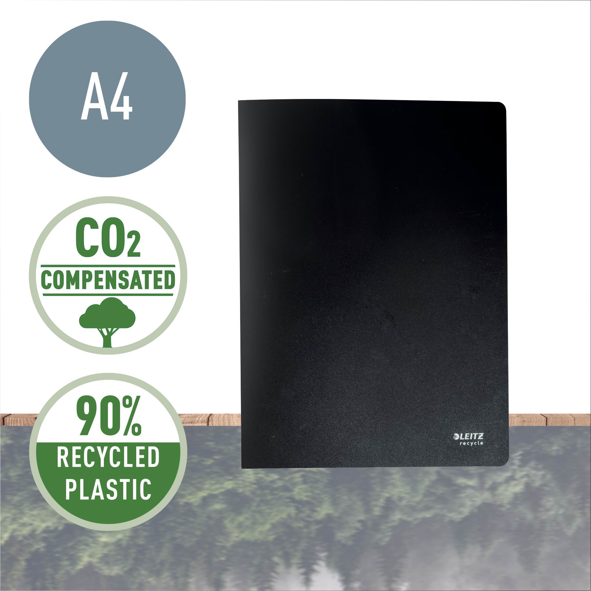 Leitz Recycle Displaybog, 20 lommer, Sort Mappe 46760095