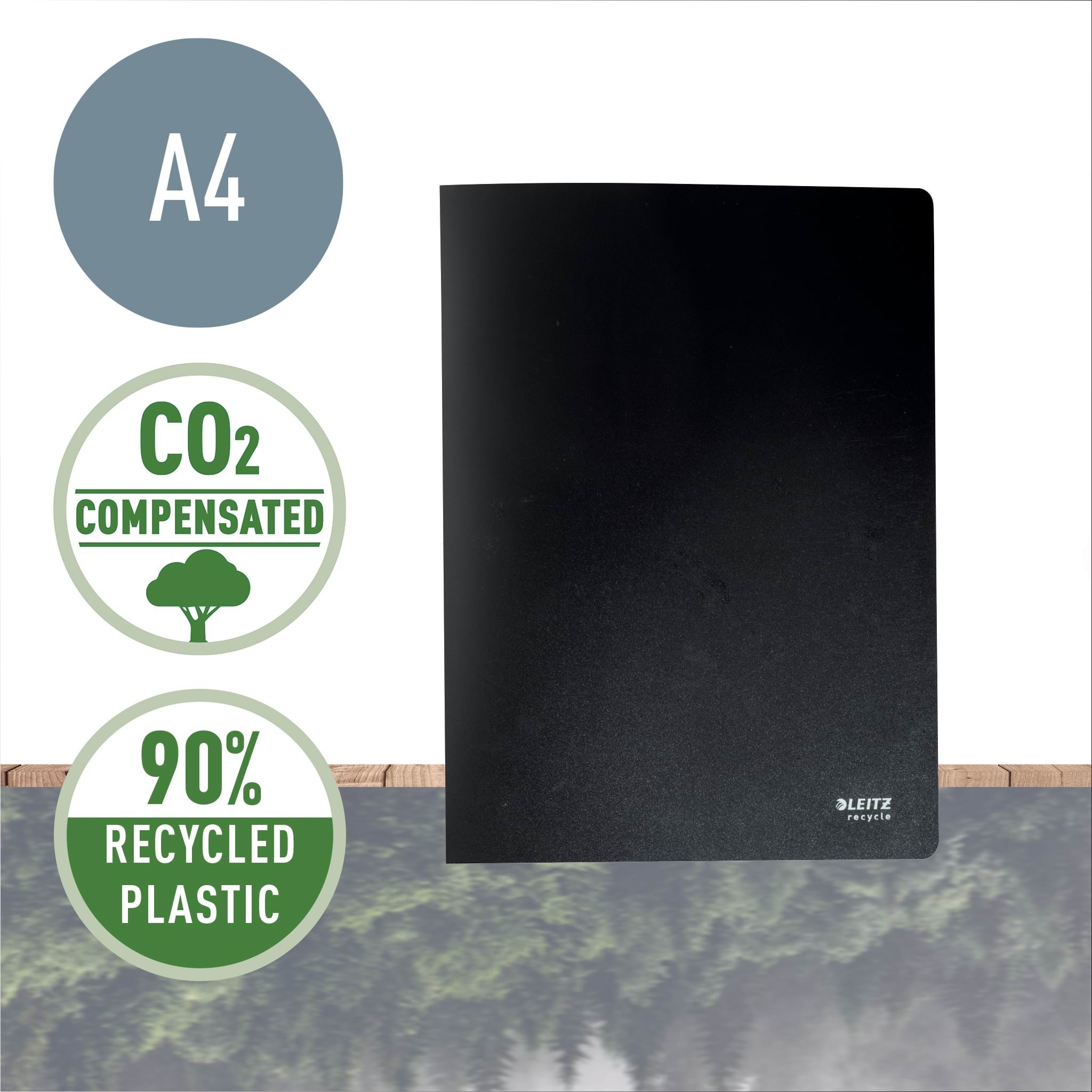 Leitz Recycle Displaybog, 40 lommer, Sort Mappe 46770095
