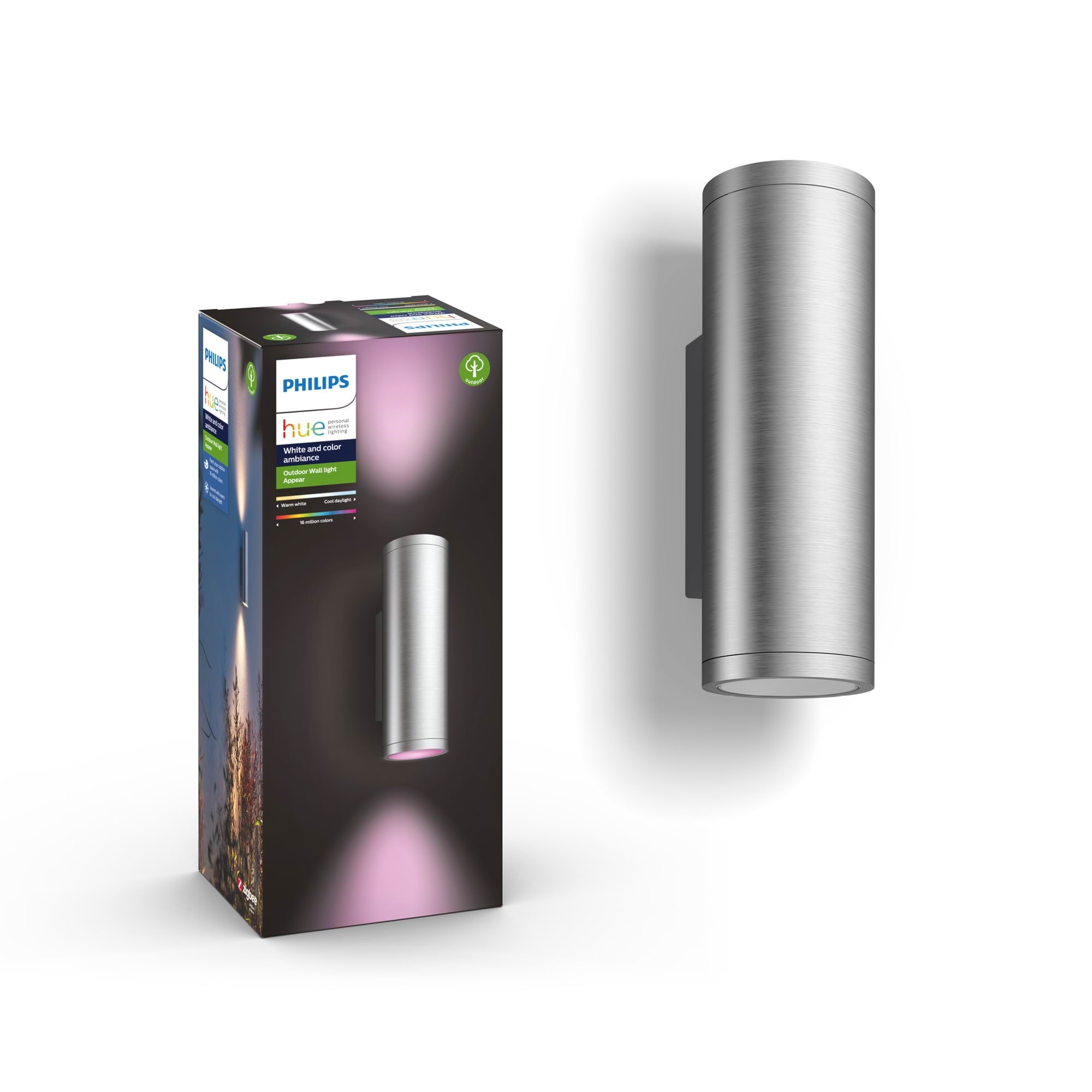 Philips Hue Outdoor Appear Væglampe - Inox Smart Home 915005976301
