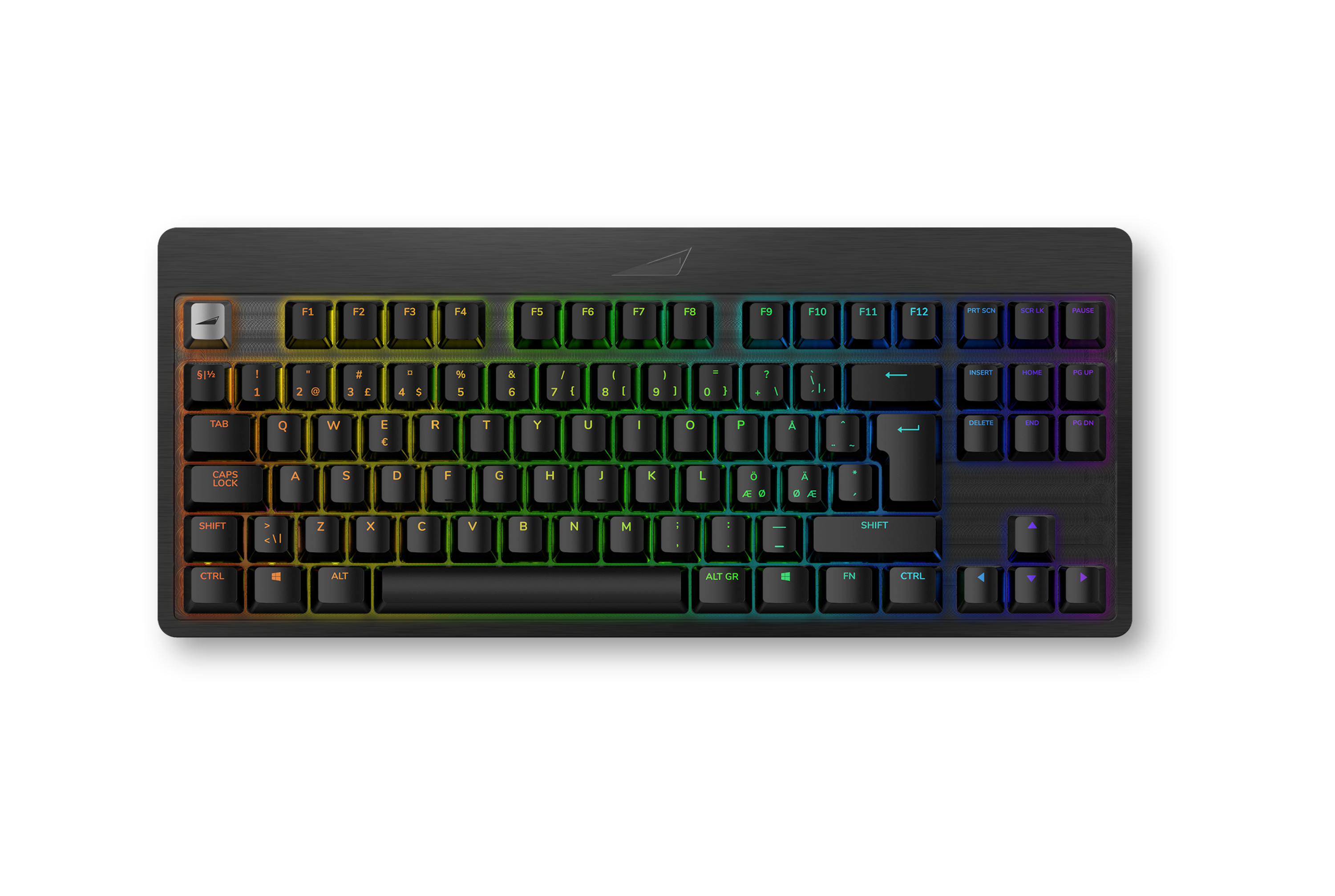 Mountain Everest Core - MX Brown - Black - Gaming Tastatur - Uden Numpad - Nordisk - Sort