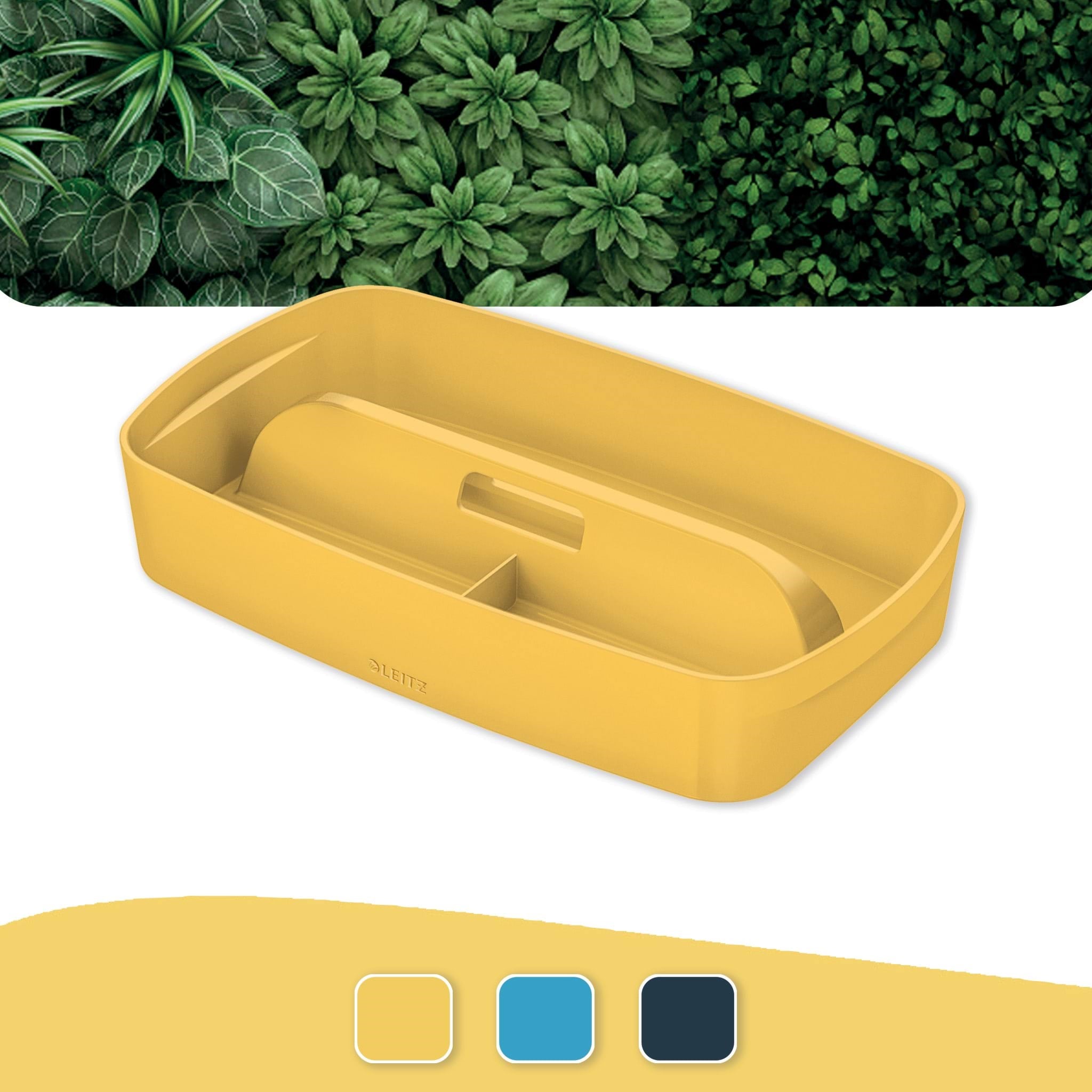 Leitz Organiseringsbakke med håndtag MyBox Cosy small Varm gul Opbevaringskasse 52660019