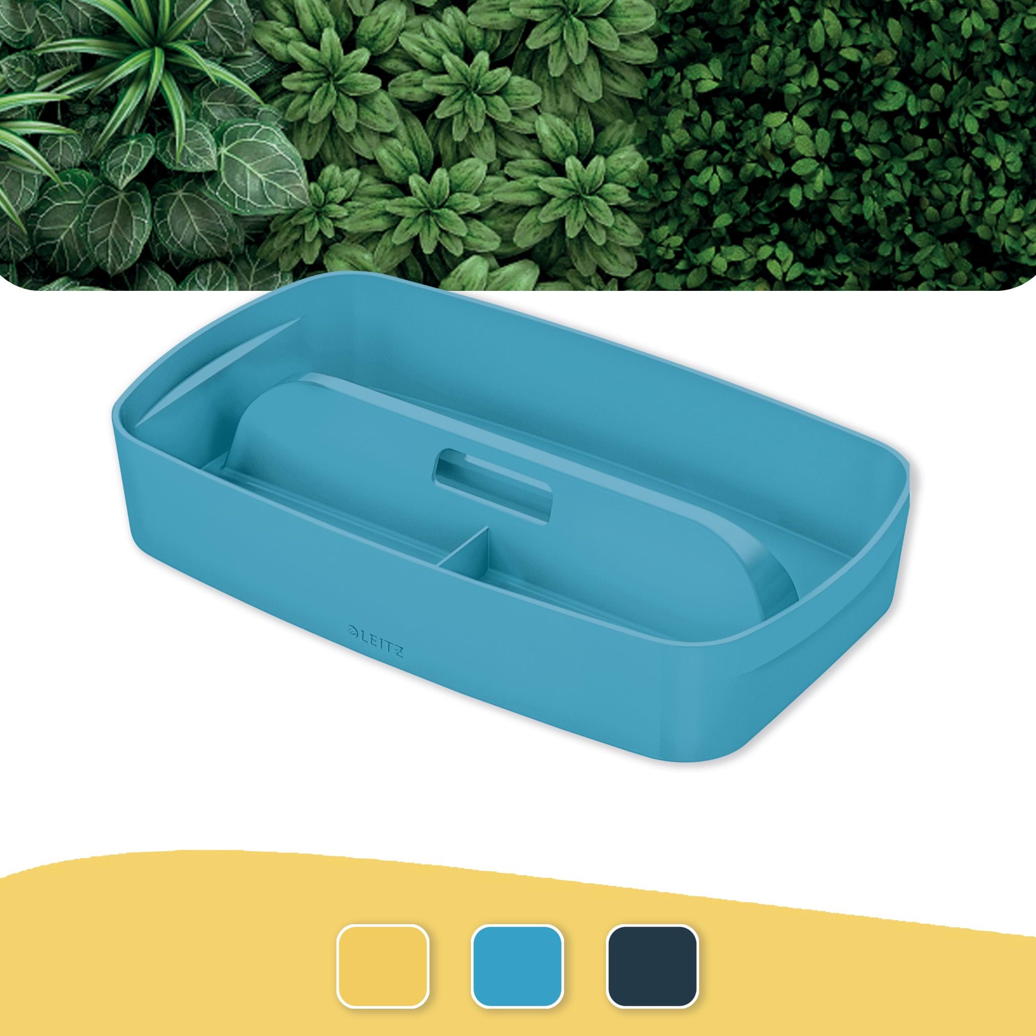 Leitz Organiseringsbakke med håndtag MyBox Cosy small Rolig blå Opbevaringskasse 52660061