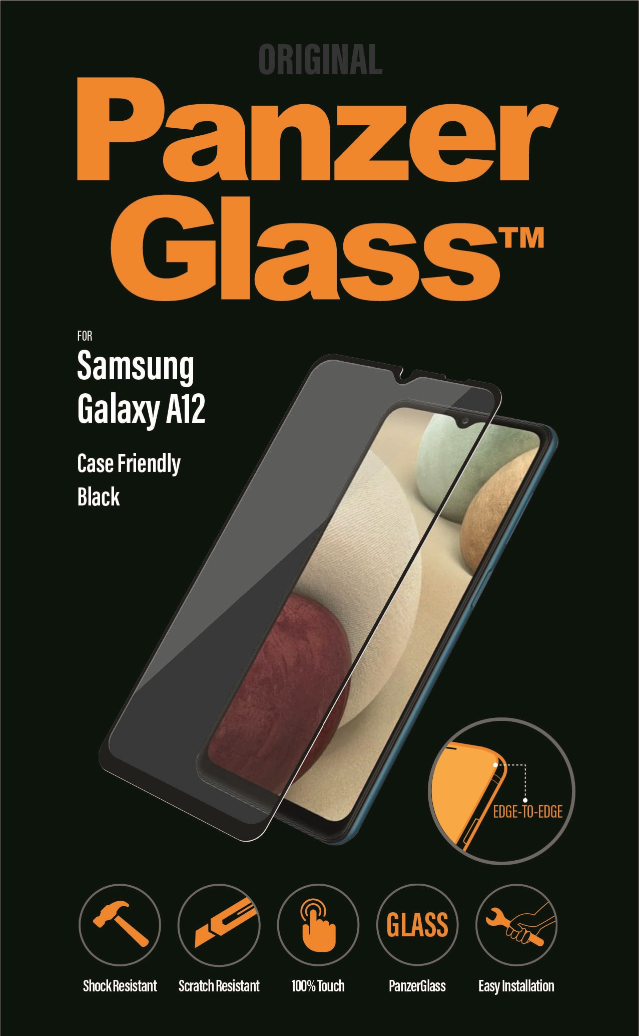 PanzerGlass Screen Protector Samsung Galaxy A12 Beskyttelsesglas PANZER7251