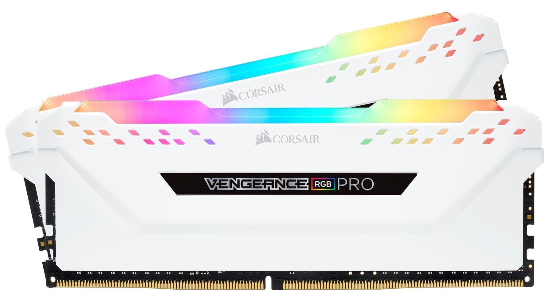 Corsair Vengeance RGB PRO DDR4-3200 - 32GB - CL16 - Dual Channel (2 pcs) - Intel XMP - Hvid med RGB