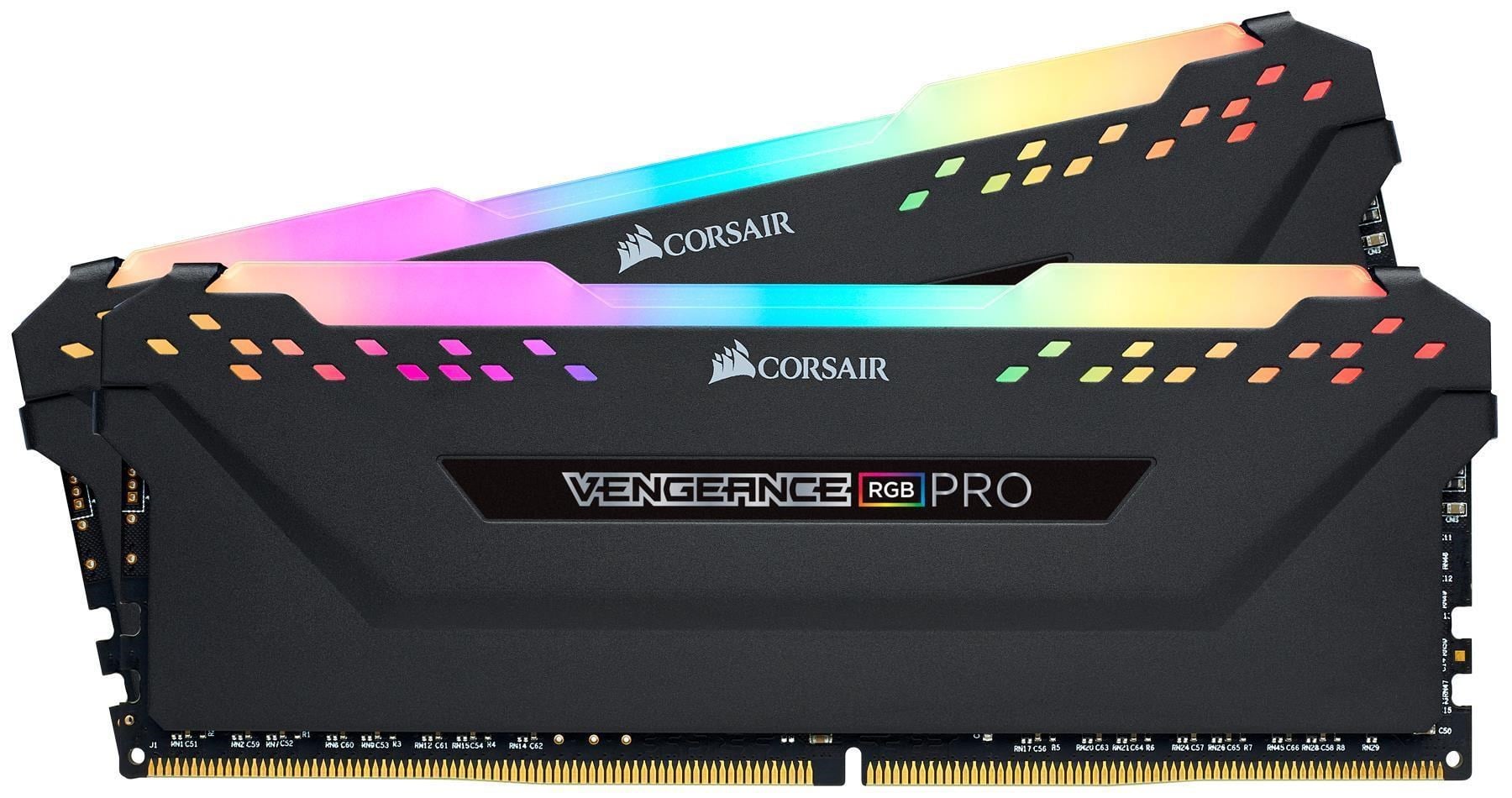Corsair Vengeance RGB PRO DDR4-3200 - 32GB - CL16 - Dual Channel (2 pcs) - Intel XMP - Sort med RGB