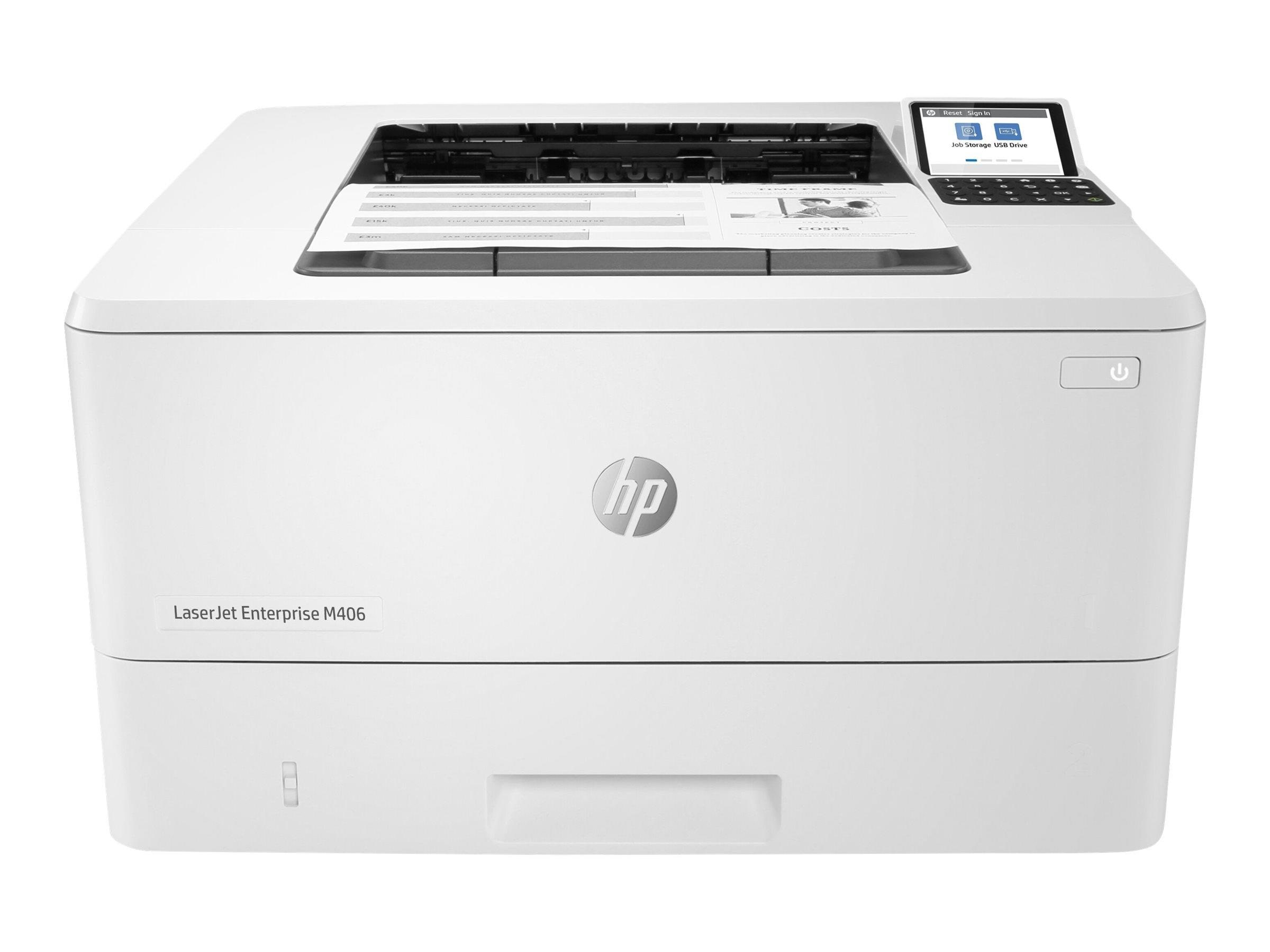 HP LaserJet Enterprise M406dn Mono Laser Printer - Monokrom - Laser Printer 3PZ15A#B19