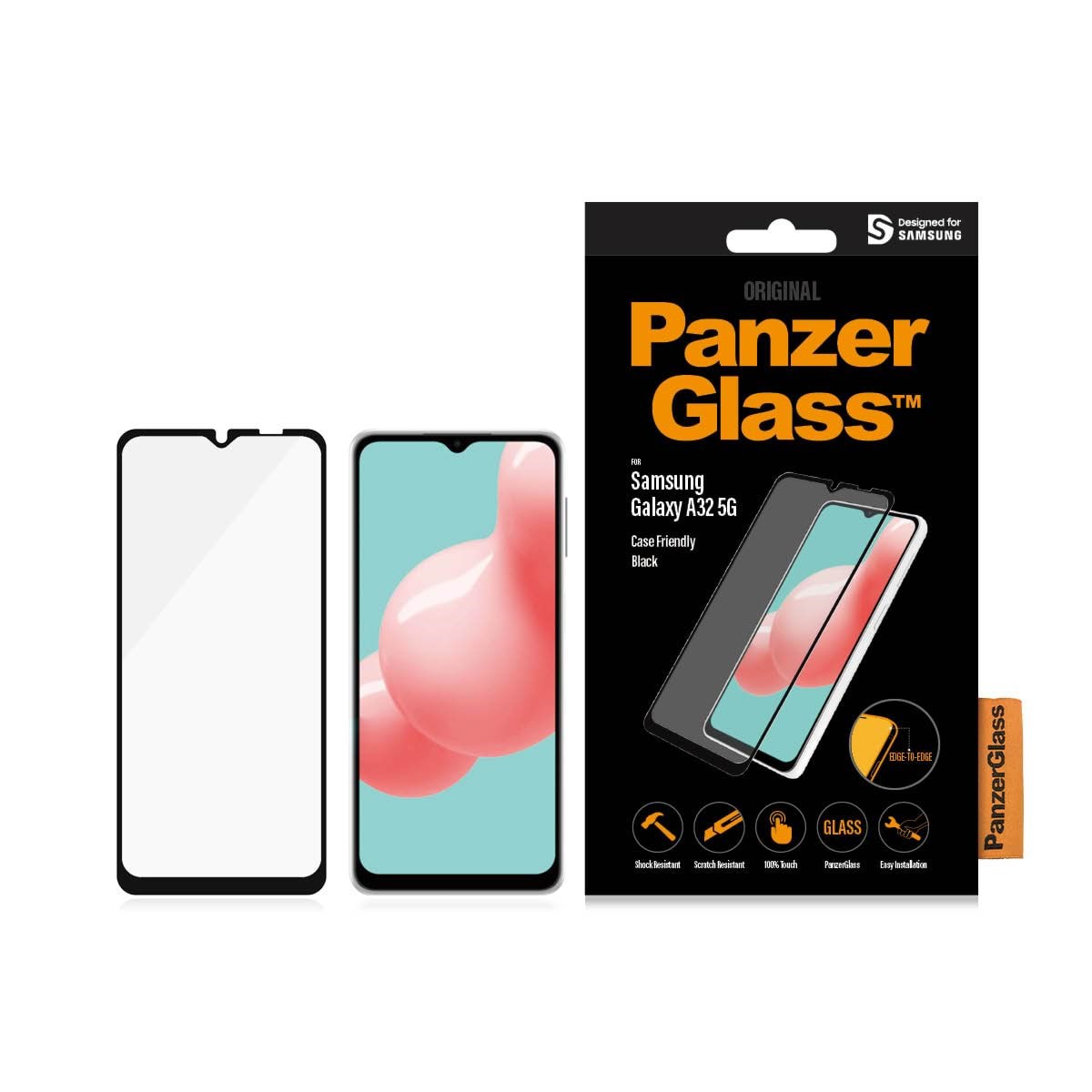 PanzerGlass Screen Protector Samsung Galaxy A32 5G | M12 Beskyttelsesglas PANZER7252