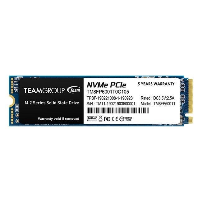 Team Group MP33 SSD - 1TB - M.2 2280 (80mm) PCIe 3.0 Ssd Harddisk Sort TM8FP6001T0C101