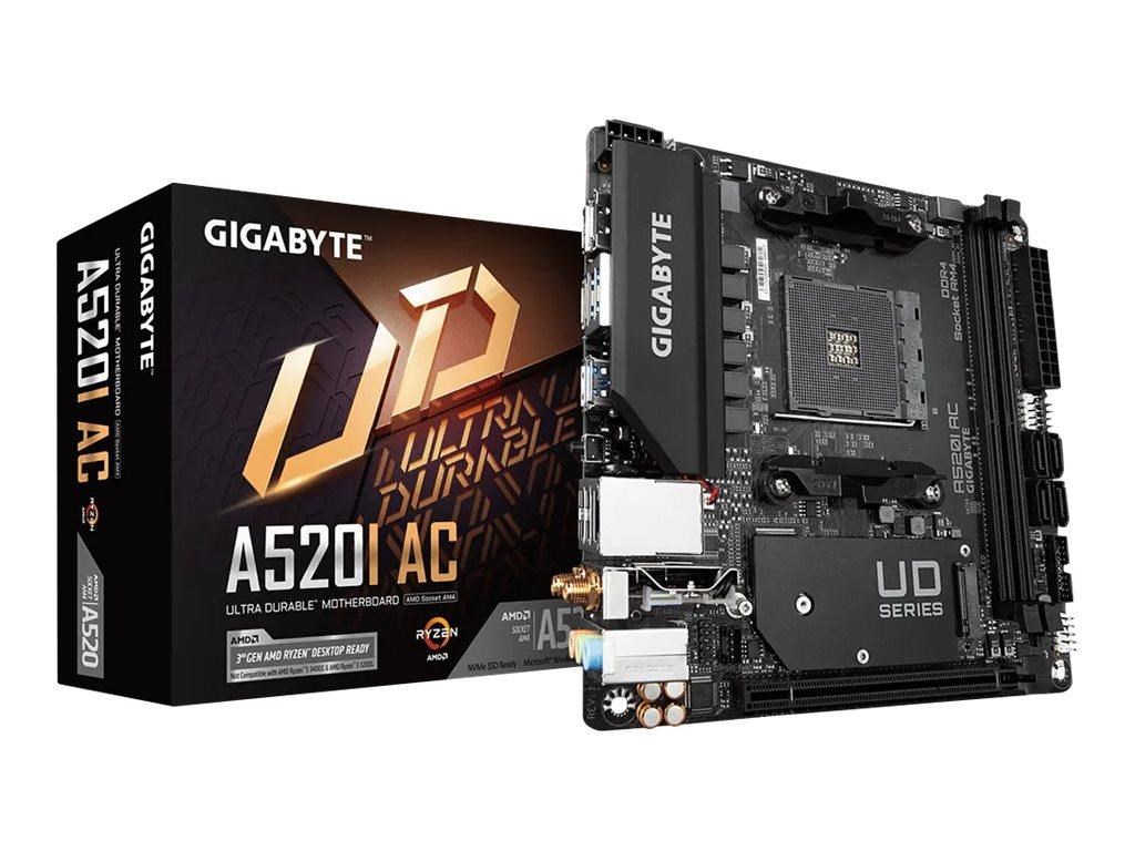 GIGABYTE A520I AC Bundkort - AMD A520 - AMD AM4 - DDR4 RAM - Mini-ITX Bundkort