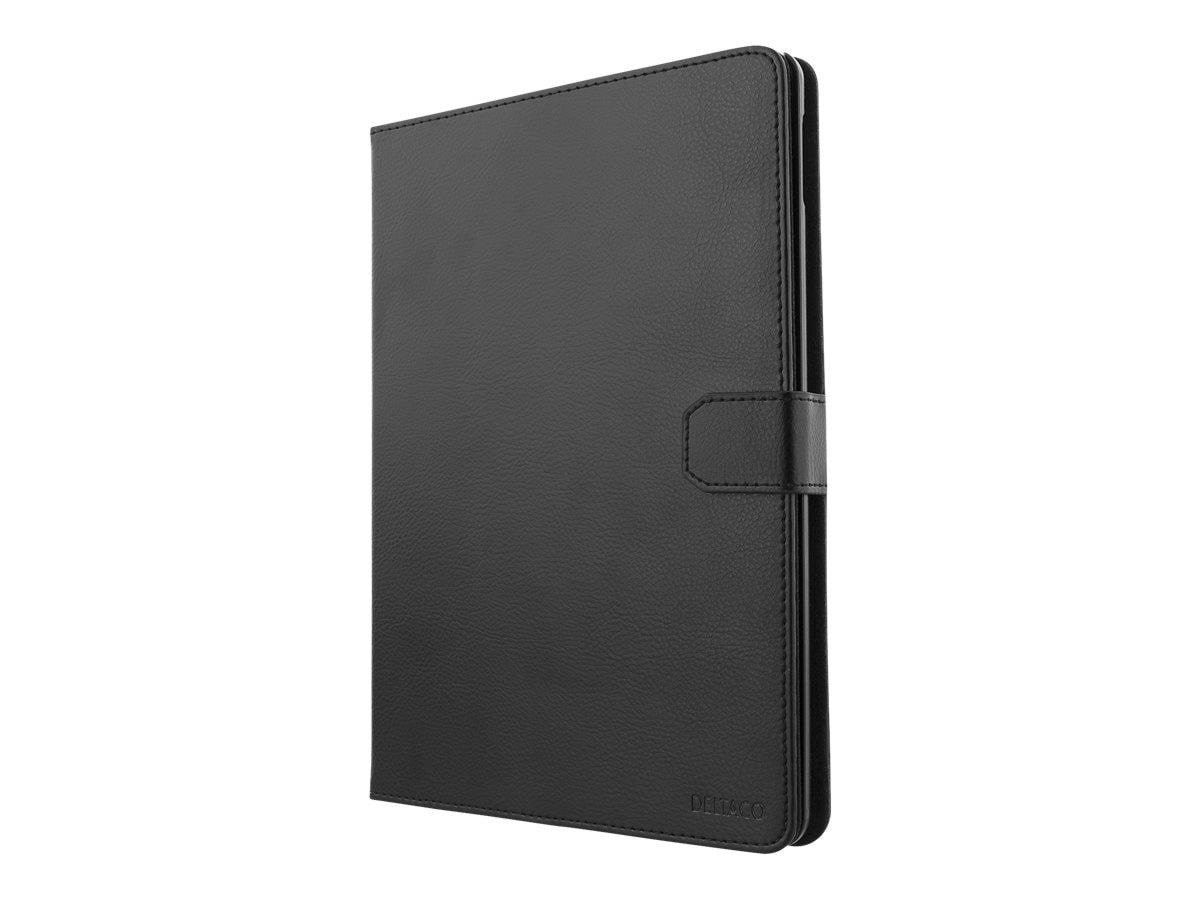 Deltaco Apple iPad 10.2" 2020 Case Artificial Leather Case - Black Tablet Cover IPD-2020