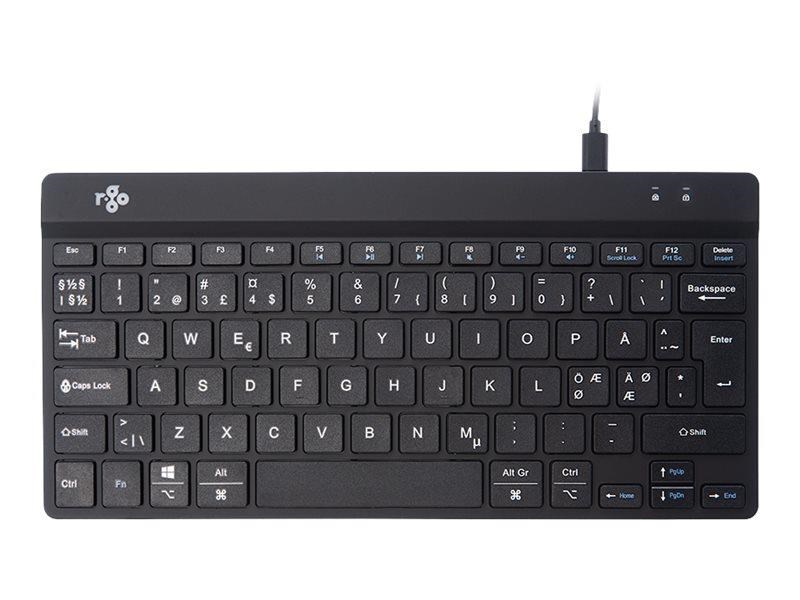 R-Go Tools R-Go Compact Break - Tastatur - Nordisk - Sort Tastatur RGOCONDWDBL