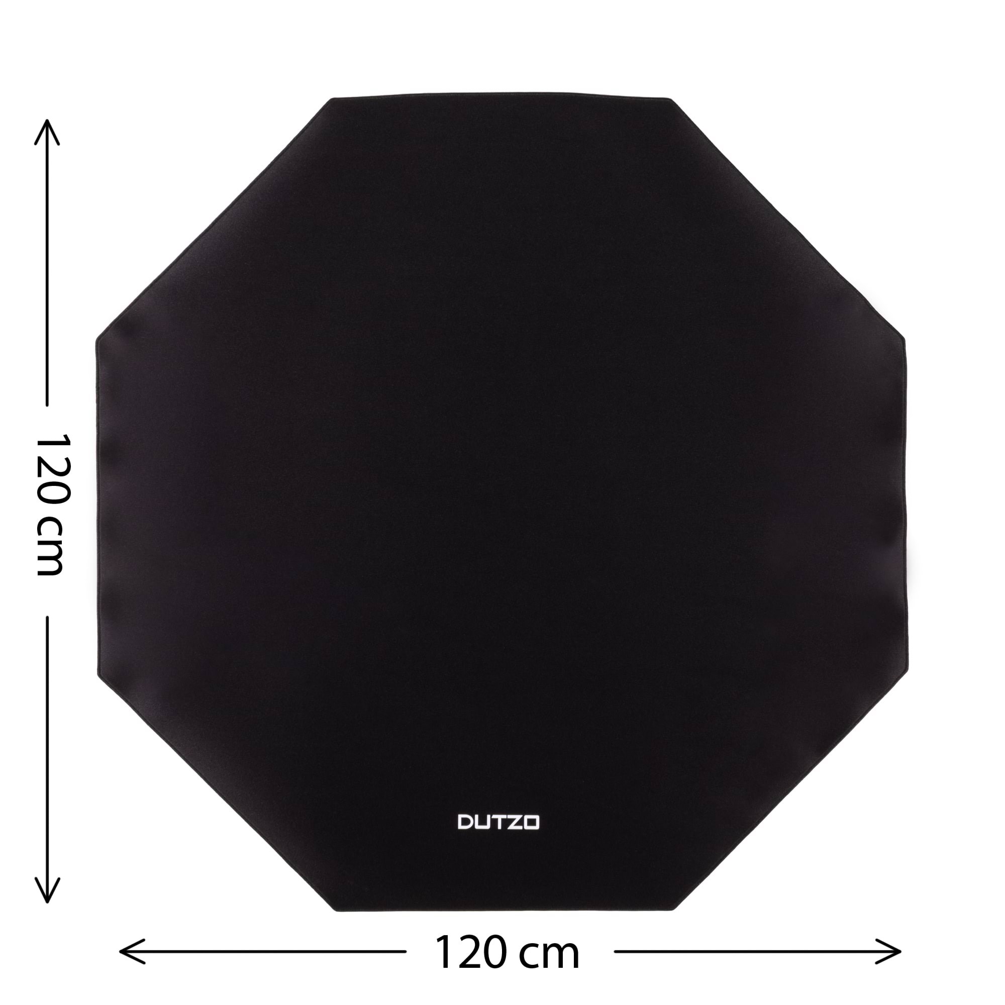 DUTZO Onyx Gaming Floor mat - Sort Gamerstol DFloormat-120-hex-black