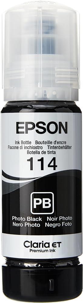 Epson 114 / C13T07B140 EcoTank Ink Refill 70ml Printerpatron Og Toner Foto sort