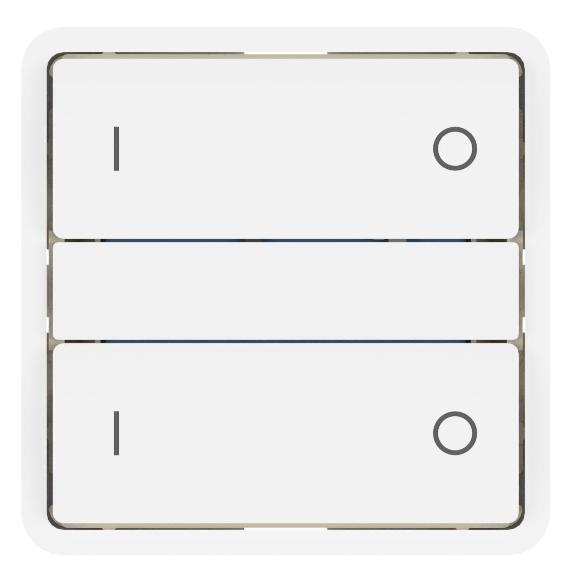 LAB3D Hvid - Med on/off symboler Smart Home 574500025420
