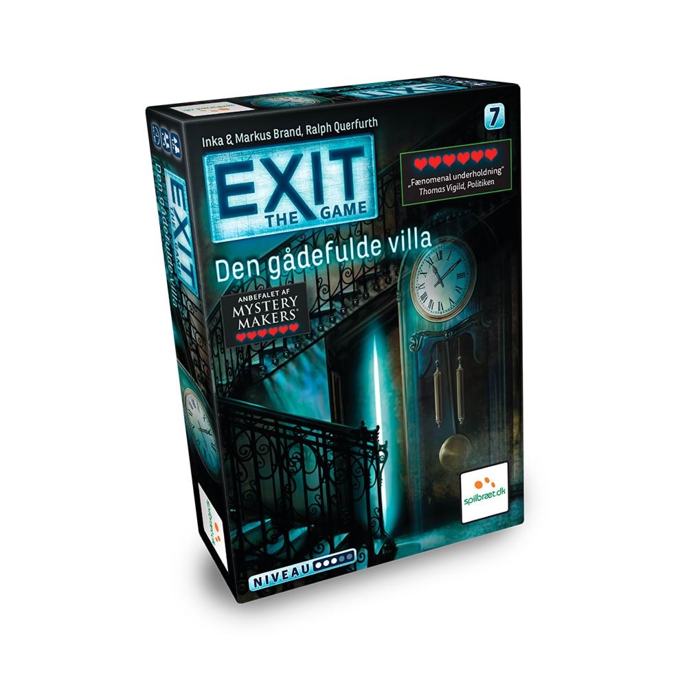 Kosmos EXIT 7: Den Gådefulde Villa (Dansk) Brætspil LPFI7344