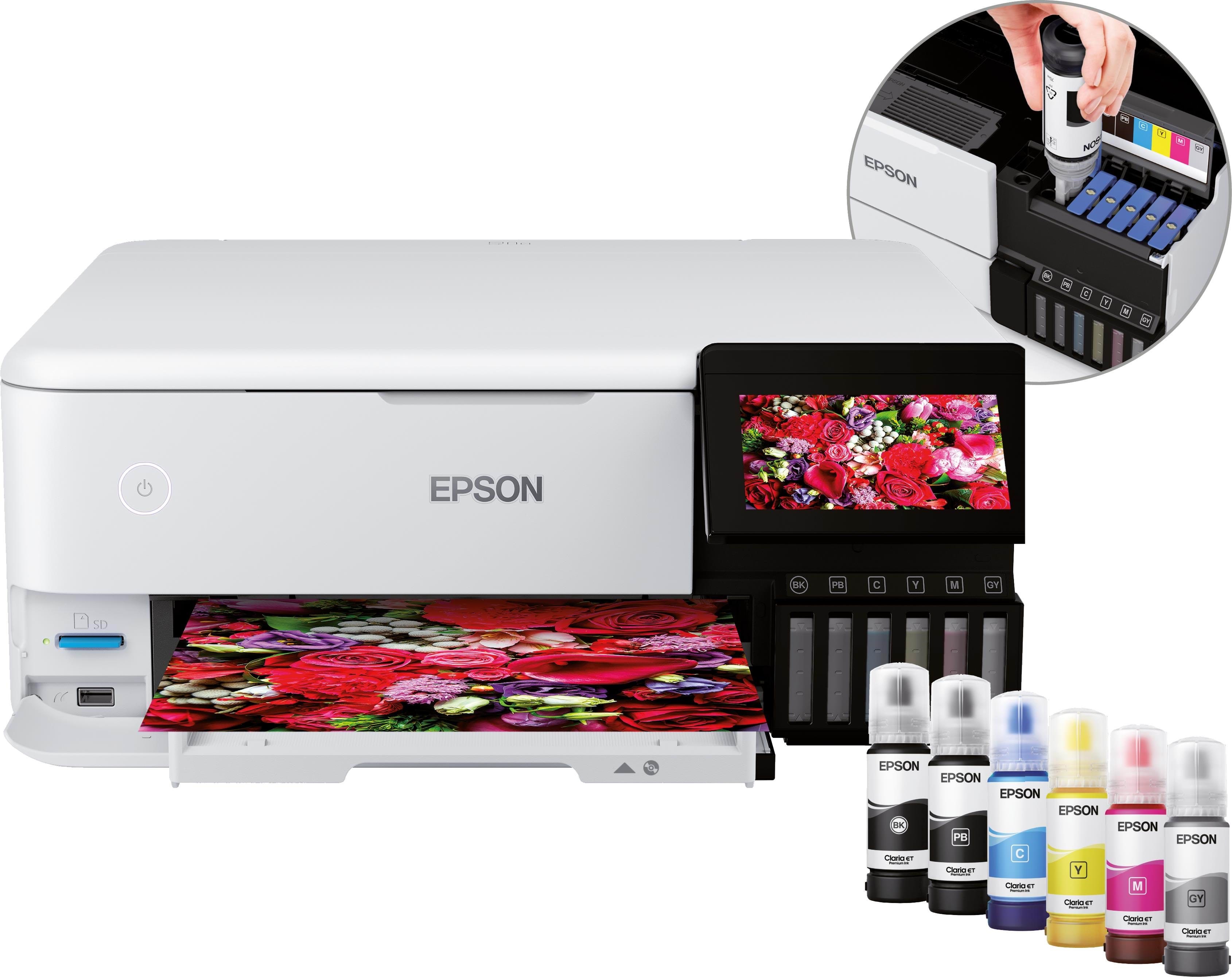 Epson EcoTank ET-8500 All in One Multifunktion - Farve - Blæk