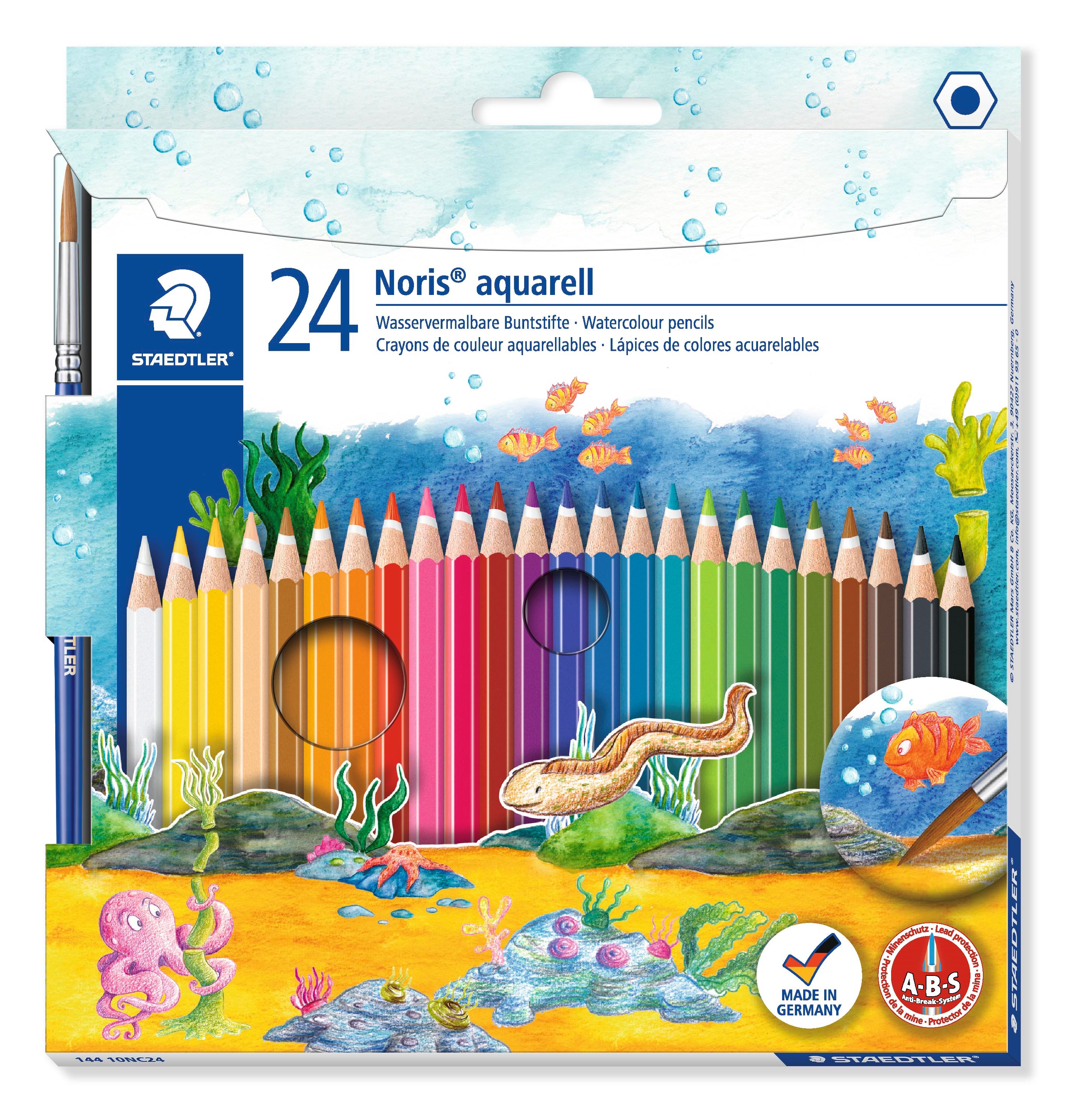 Stædtler Noris aquarell farveblyant 100% PEFC Hobby Artikler 144 10NC2412