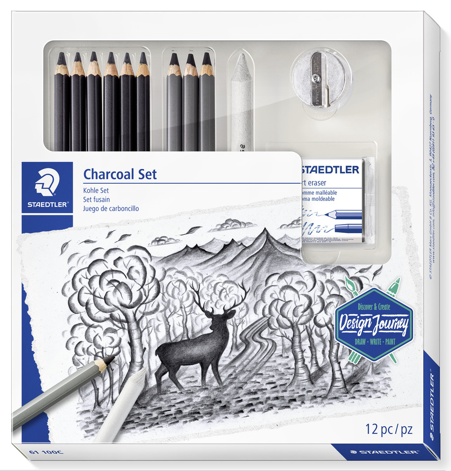 Staedtler Mixed Sæt Kul 100% PEFC Tegneværktøj 61 100C