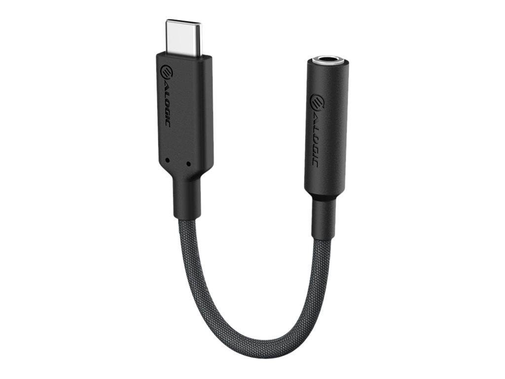 ALOGIC Elements Pro USB-C to 3.5mm Audio Adapter - 10cm Usb Kabel Sort ELPC35A-BK