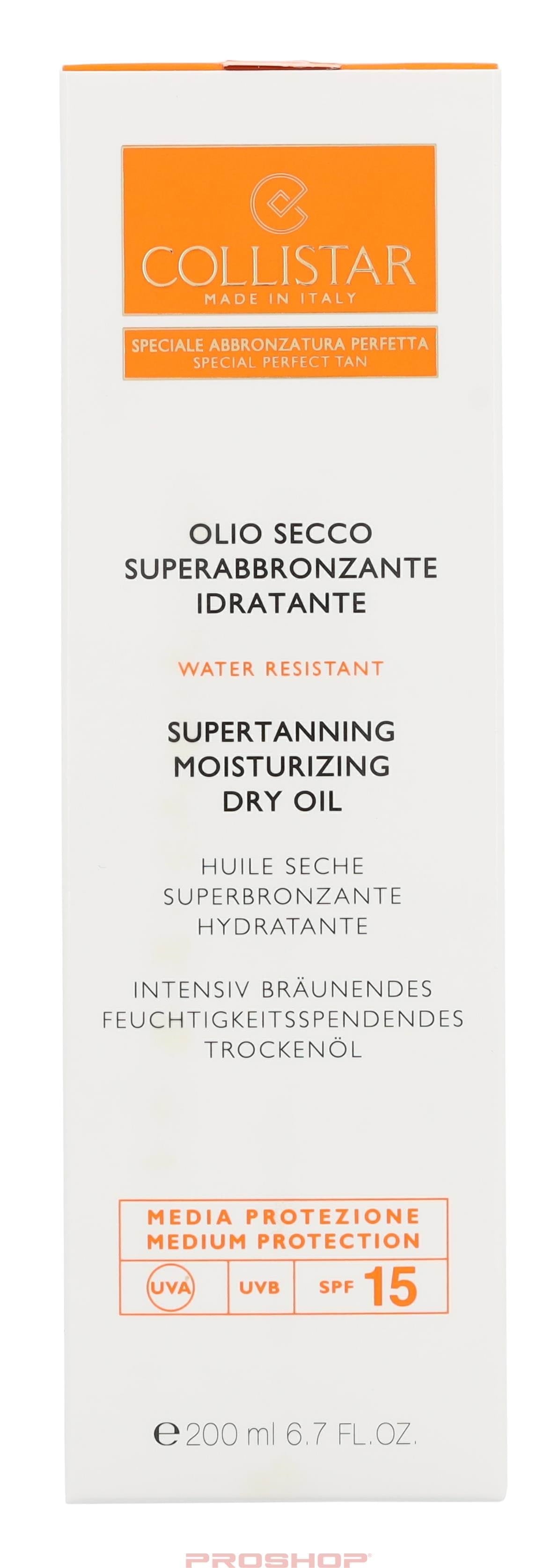 Collistar Supertanning Dry Oil SPF 15 Kropspleje 8015150260619