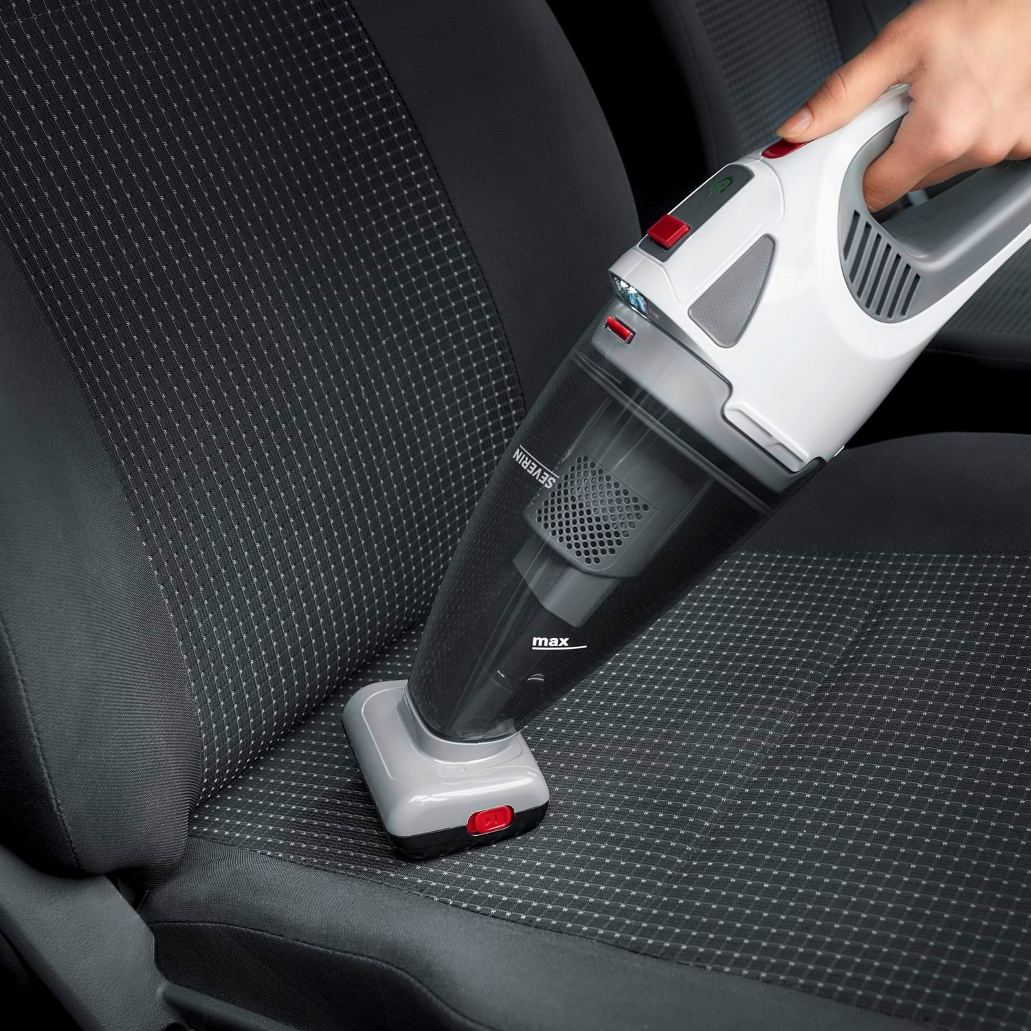 SEVERIN Håndstøvsuger HV 7146 - white/grey/red Håndstøvsuger