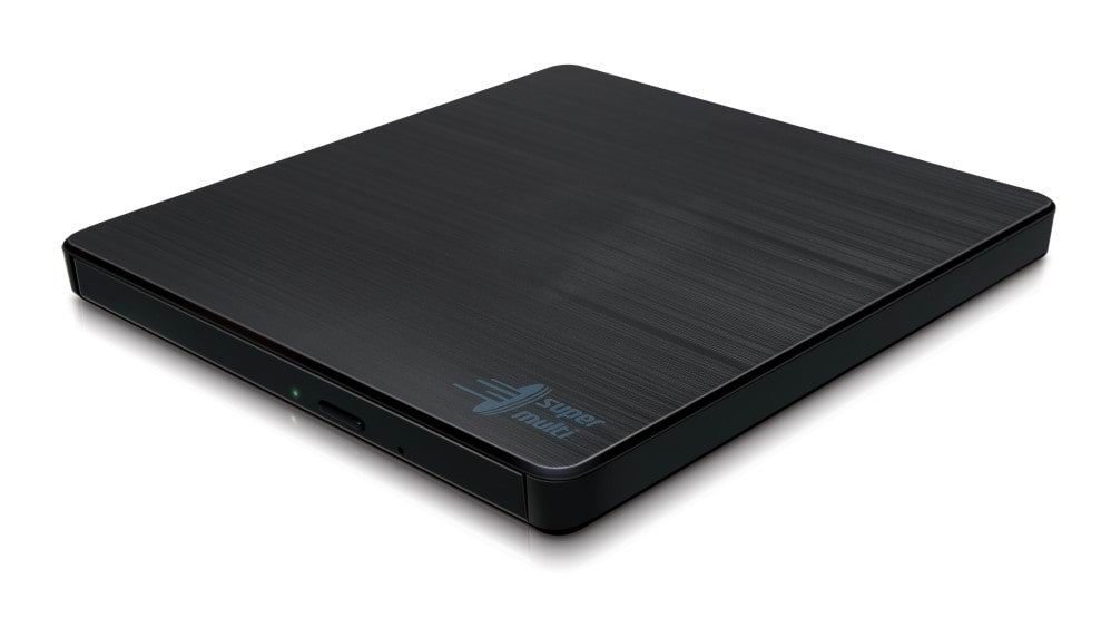 Hitachi - LG GP60NB60 Slim Portable DVD-Writer - DVD-RW (Brænder) - USB 2.0 - Sort