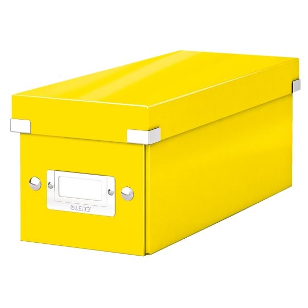 Leitz Opbevaringsboks Click & Store WOW CD Gul Opbevaringskasse 60410016