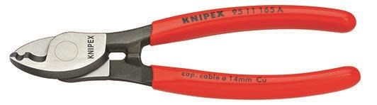 KNIPEX kabelsaks med dobbeltskær 95 11 165 a sb Værktøj Til El Arbejde