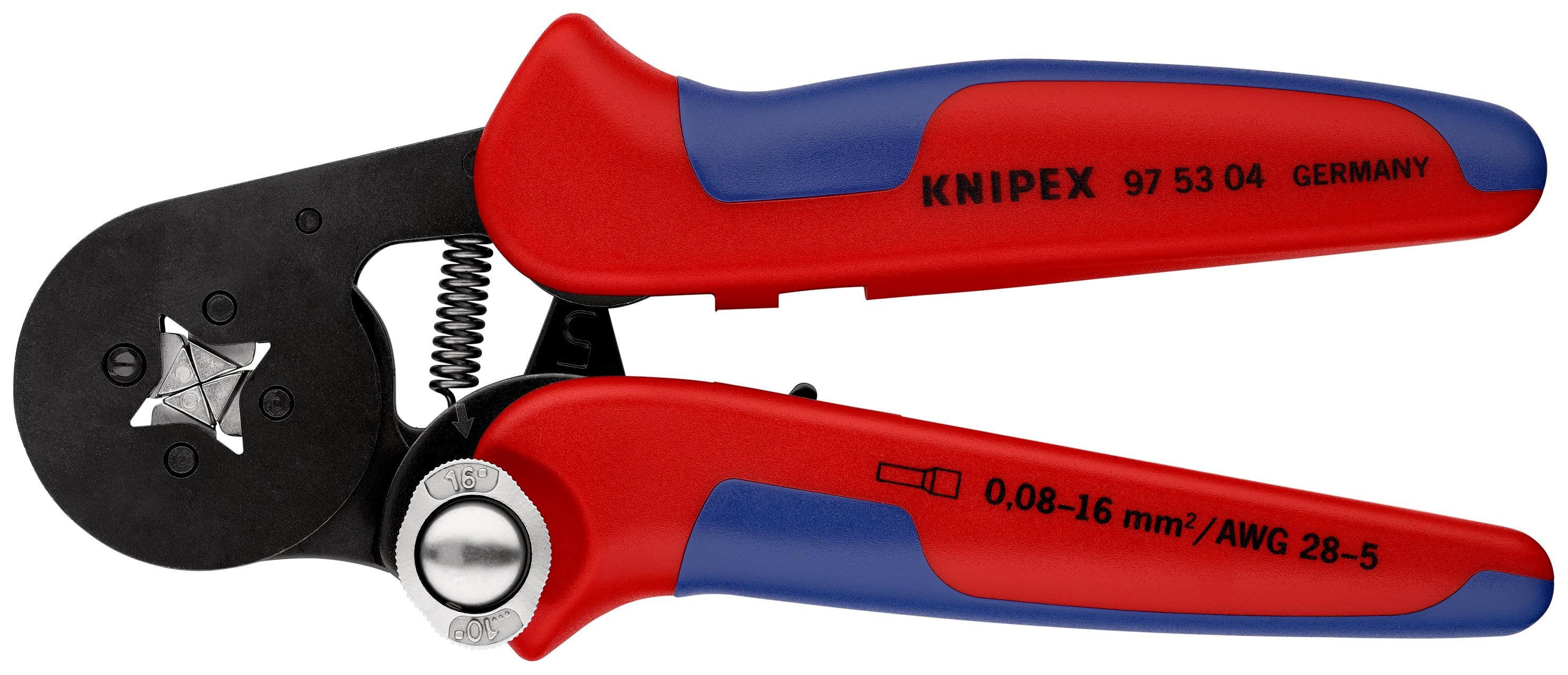 KNIPEX Selvindstillelig crimptang til kabeltyller bruneret 180 mm, 97 53 04 Værktøj Til Vvs-arbejde