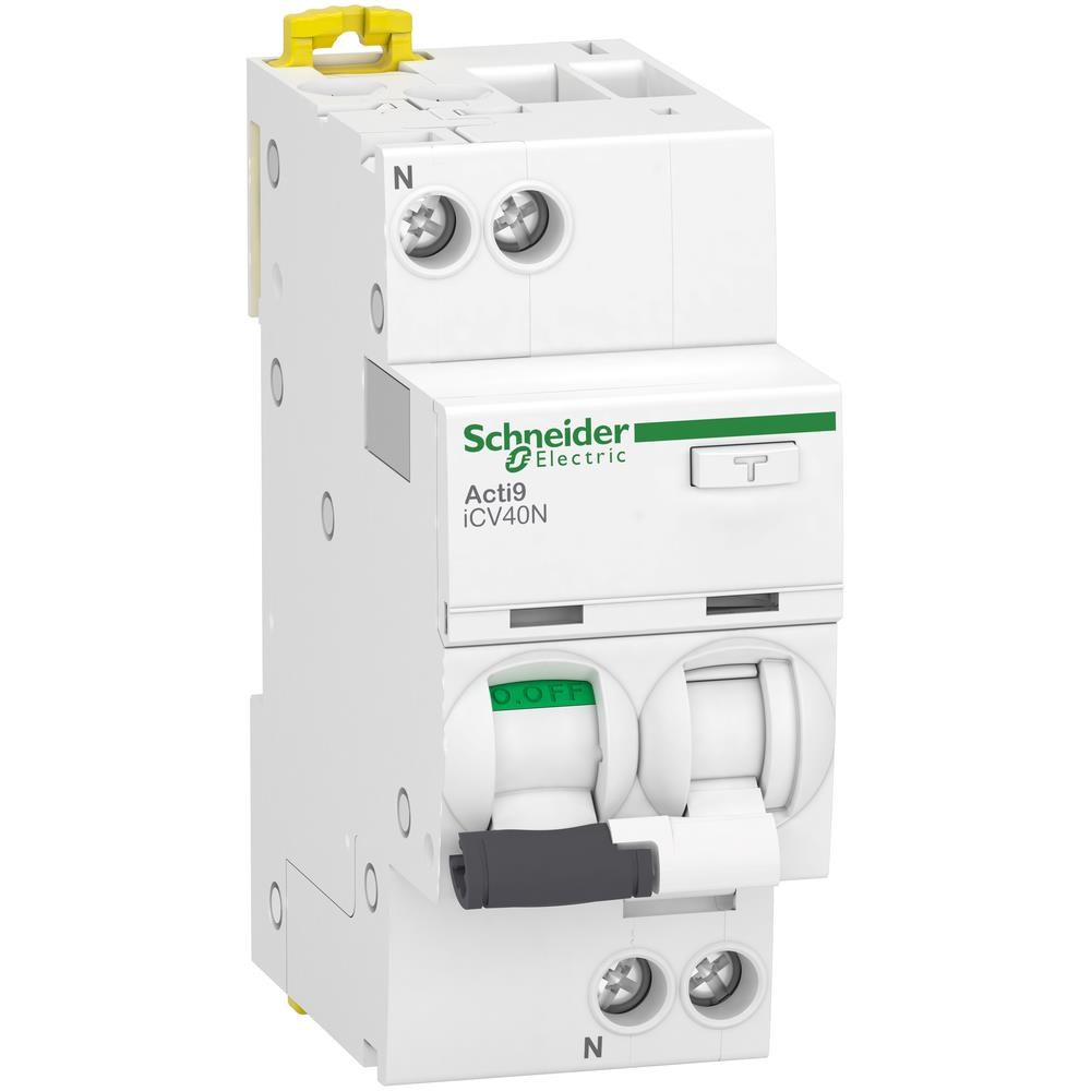 Schneider Electric Acti 9 kombiafbryder icv40n 1p+n 13a c 30ma 6ka, kl. a, 36 mm