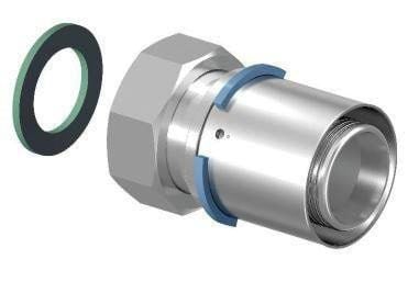 Uponor S-Press PLUS kobling med omløber og pakning 25 mm x ¾" Alu-pex 1070606