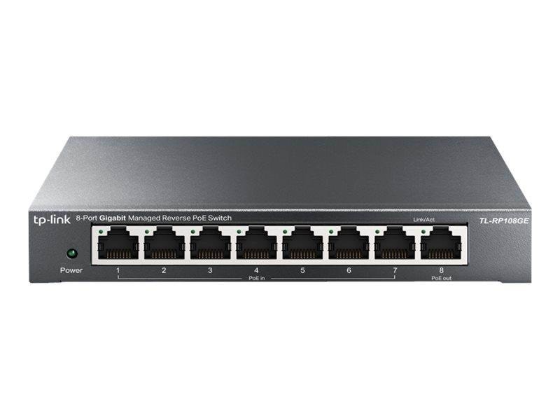 TP-Link TL-RP108GE 8-Port Gigabit Managed Reverse PoE Switch Switch