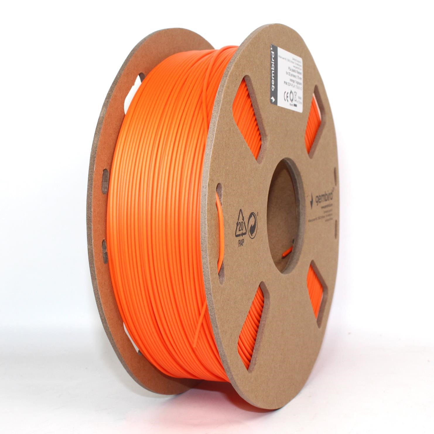 Gembird PLA filament - Orange - 1.75mm ø - 1 kg 3d Filament 3DP-PLA1.75-01-O