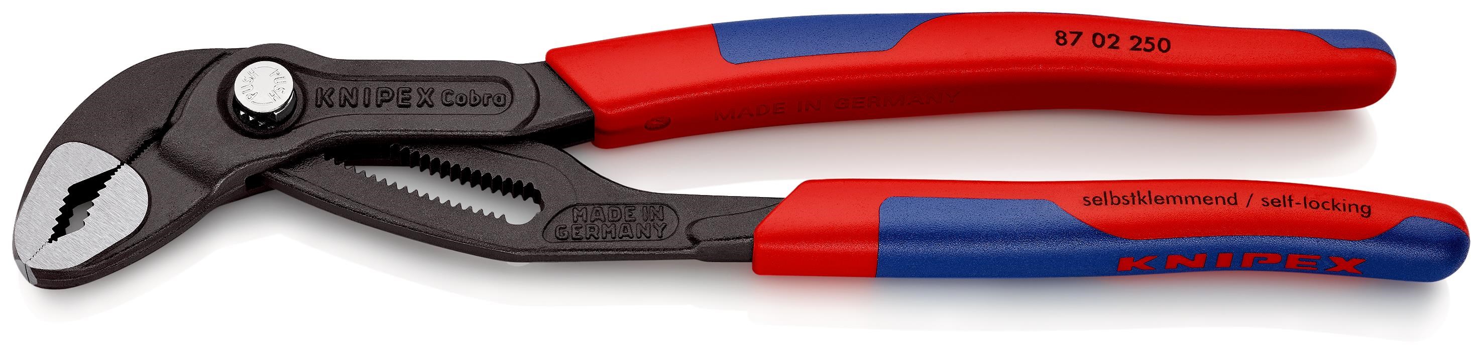 KNIPEX cobra grå atramenteret 250 mm, 87 02 250 Værktøj Til Vvs-arbejde