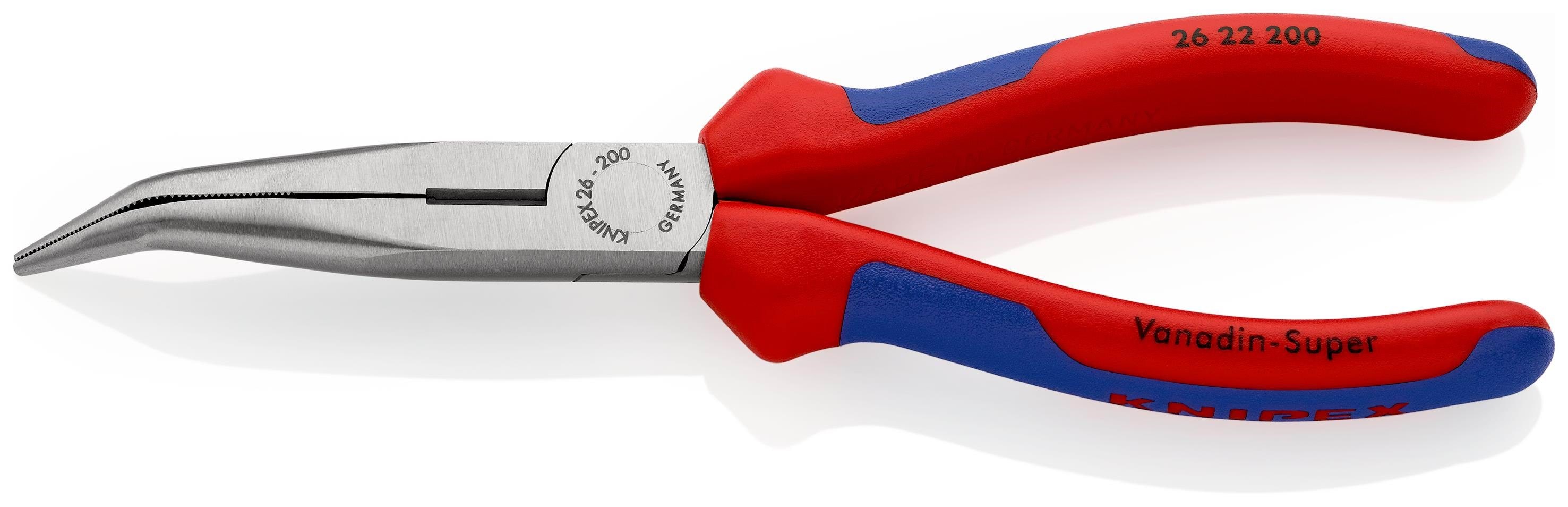 KNIPEX Fladrundtang med skær sort atramenteret 200 mm, 26 22 200 Værktøj