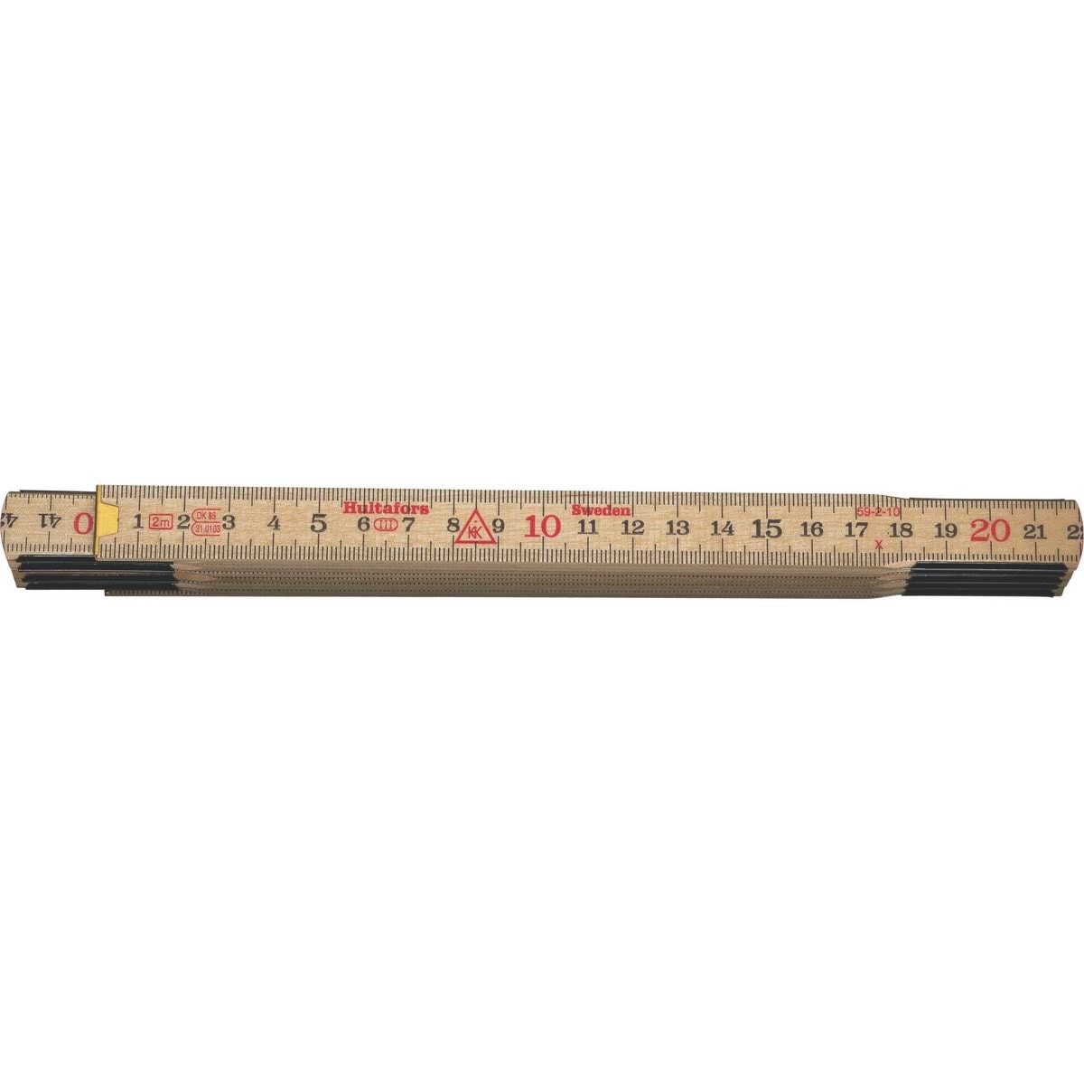 Hultafors tommestok 2m 59-2-10 mm/mm træ Værktøj 100004