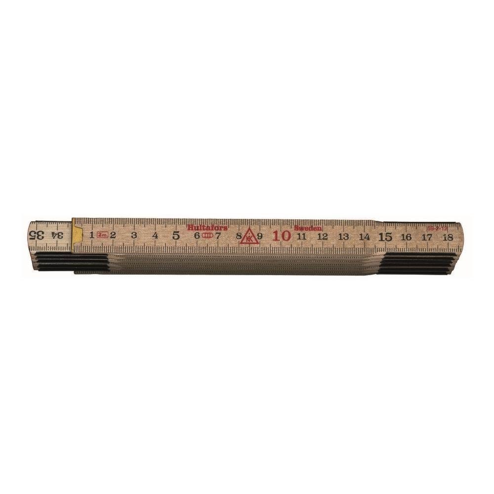 Hultafors tommestok 2m 59-2-12 mm/mm træ Værktøj 100104