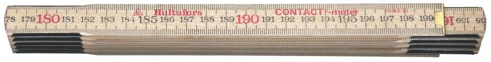 Hultafors tommestok 2m 559-2-10 træ-contact-meter Værktøj 101804