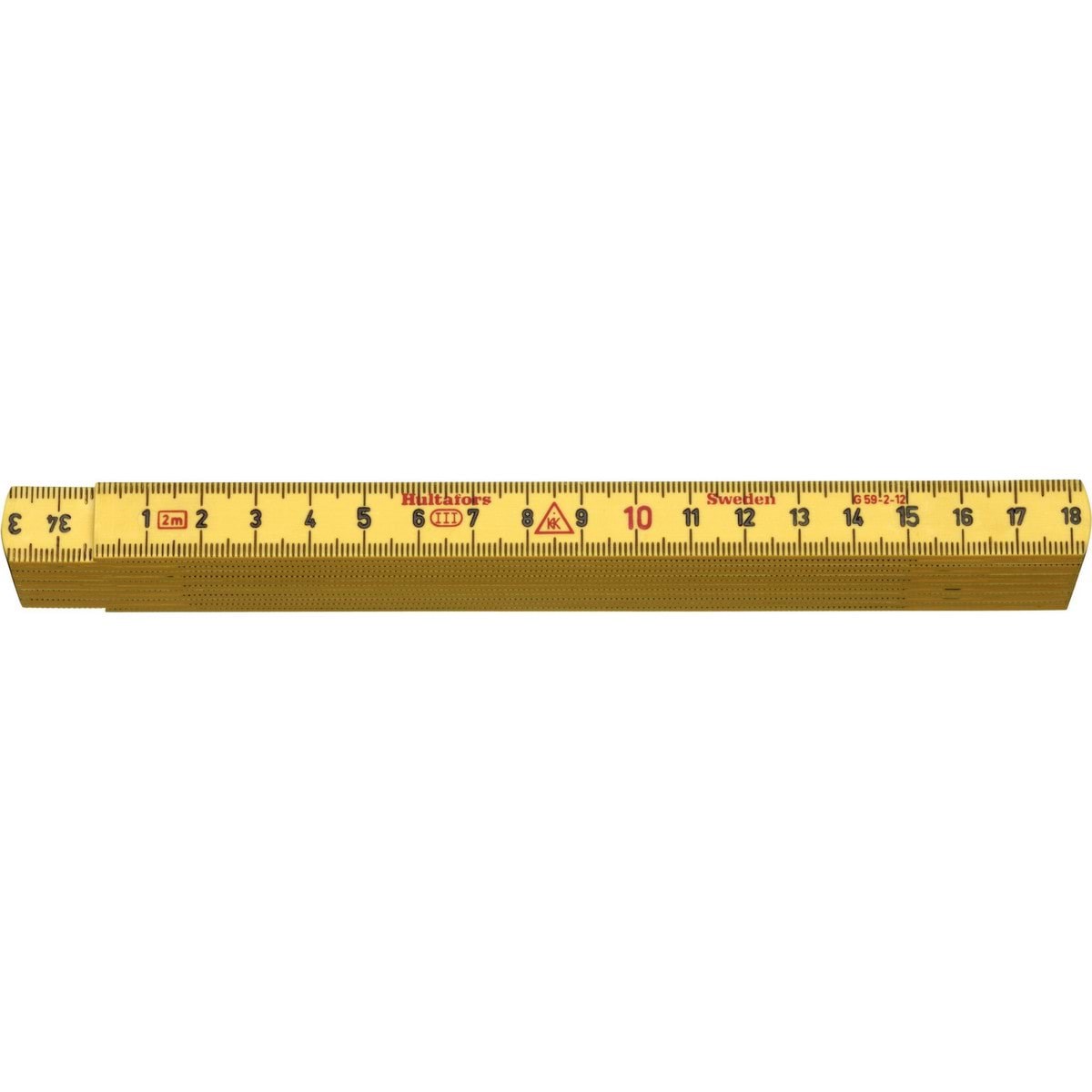 Hultafors tommestok 2m g59-2-12 glasfiber Værktøj 200104