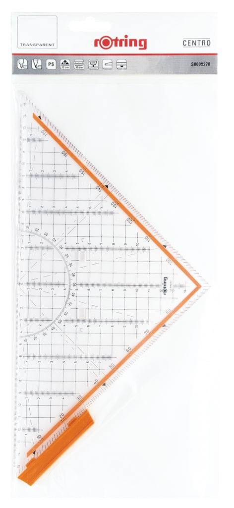Rotring rOtring professionel trekantslineal Tegneværktøj S0699270
