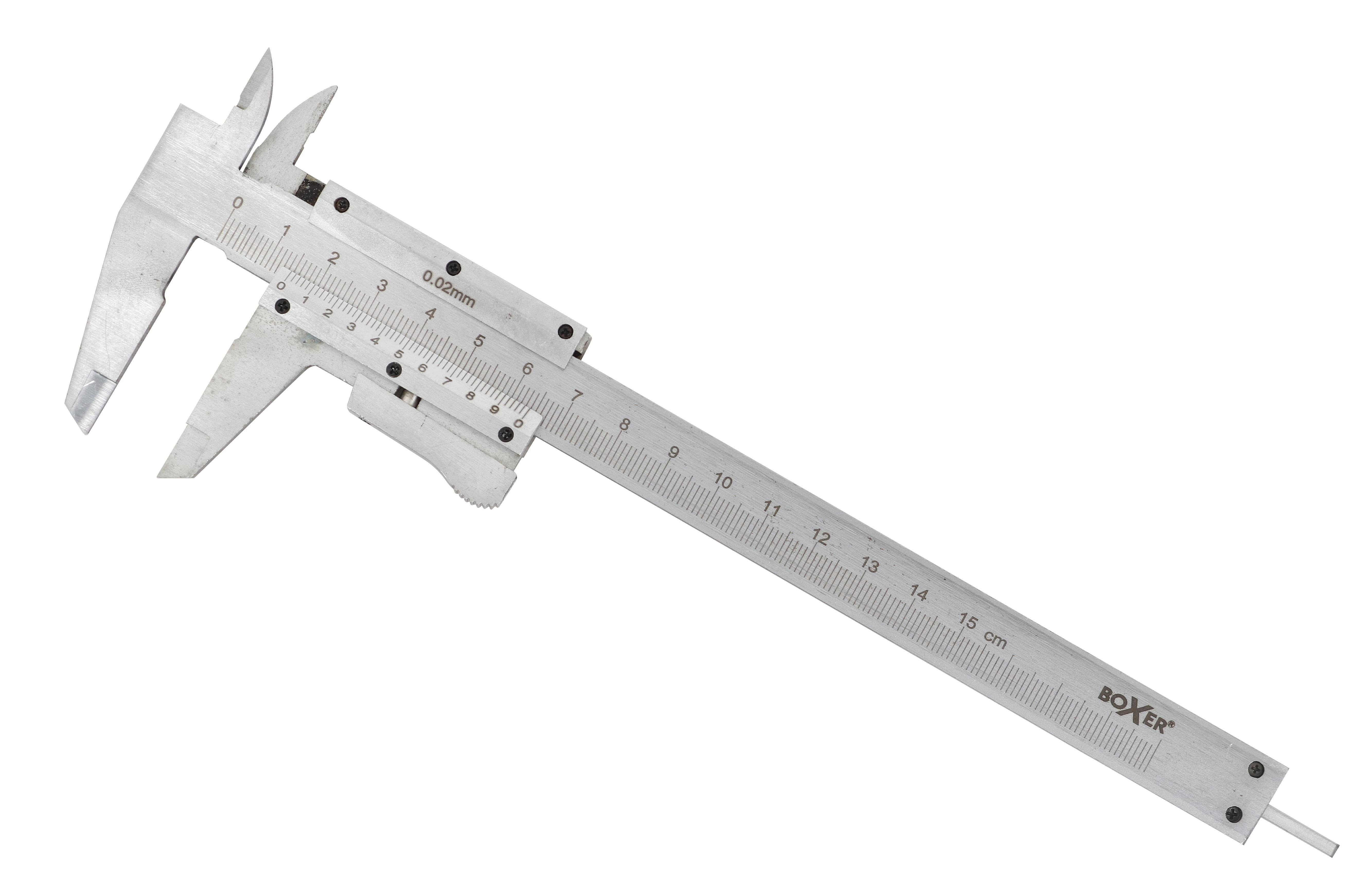 Boxer Skydelære 150 mm. Rustfri stål Måleværktøj 31810