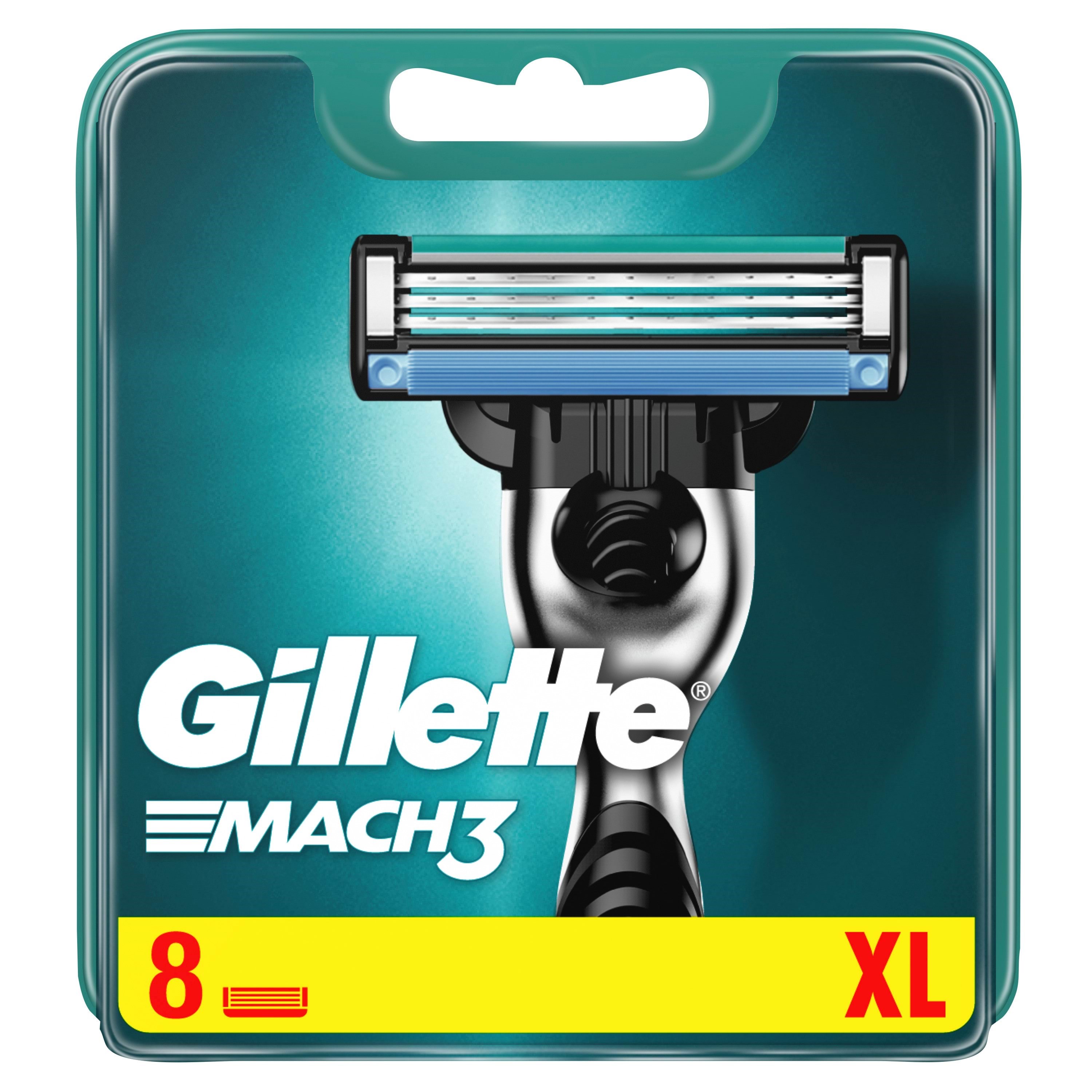 Gillette Mach3-barberblade, 8 stk. Barbergrej 7702018462834