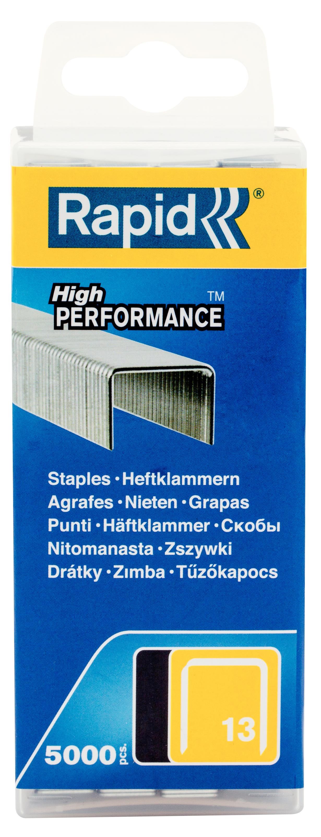 Rapid Klammer, type 13 - 6 mm - 5 M (PP-boks) Hæftemaskine 40303079